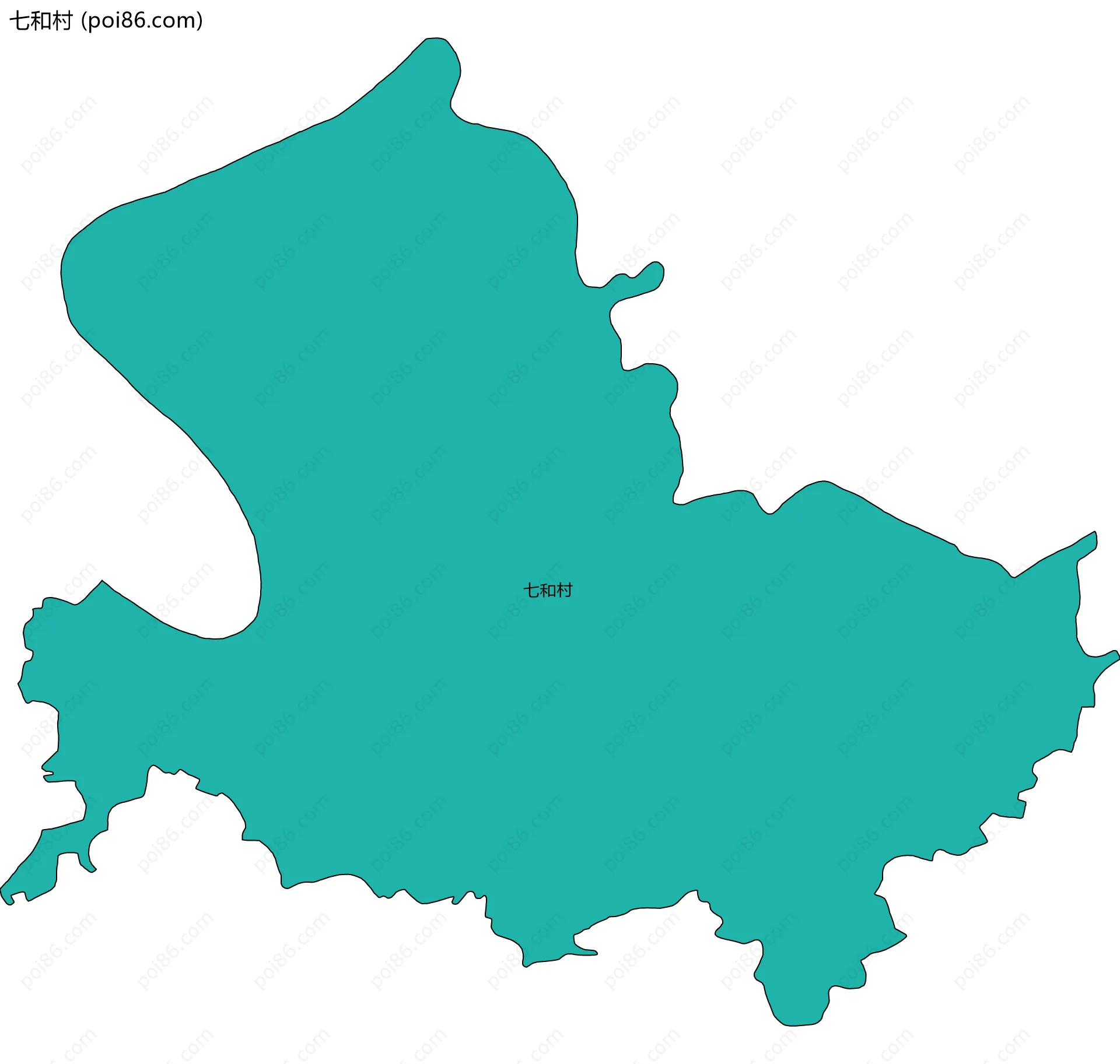 七和村边界地图