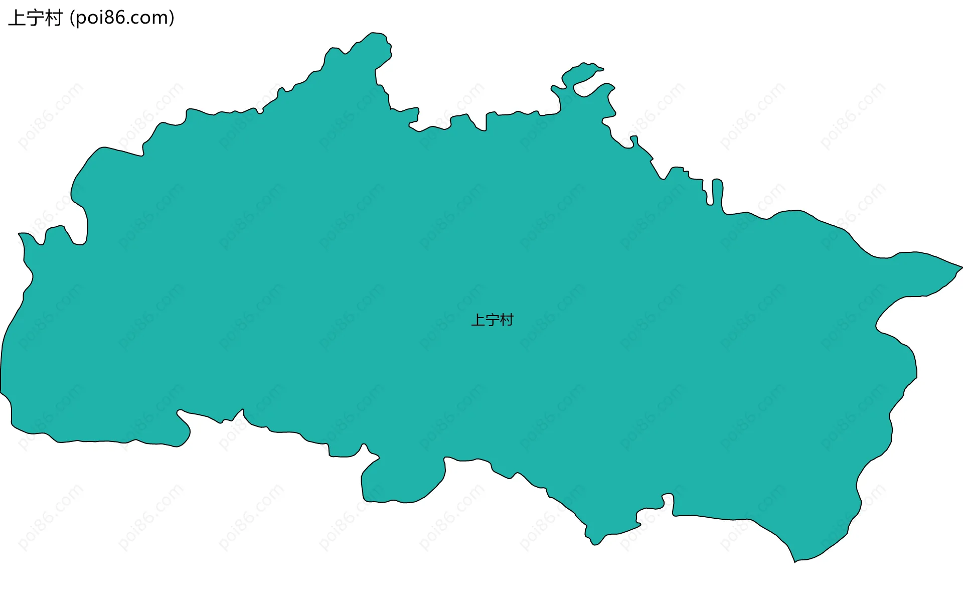 上宁村边界地图