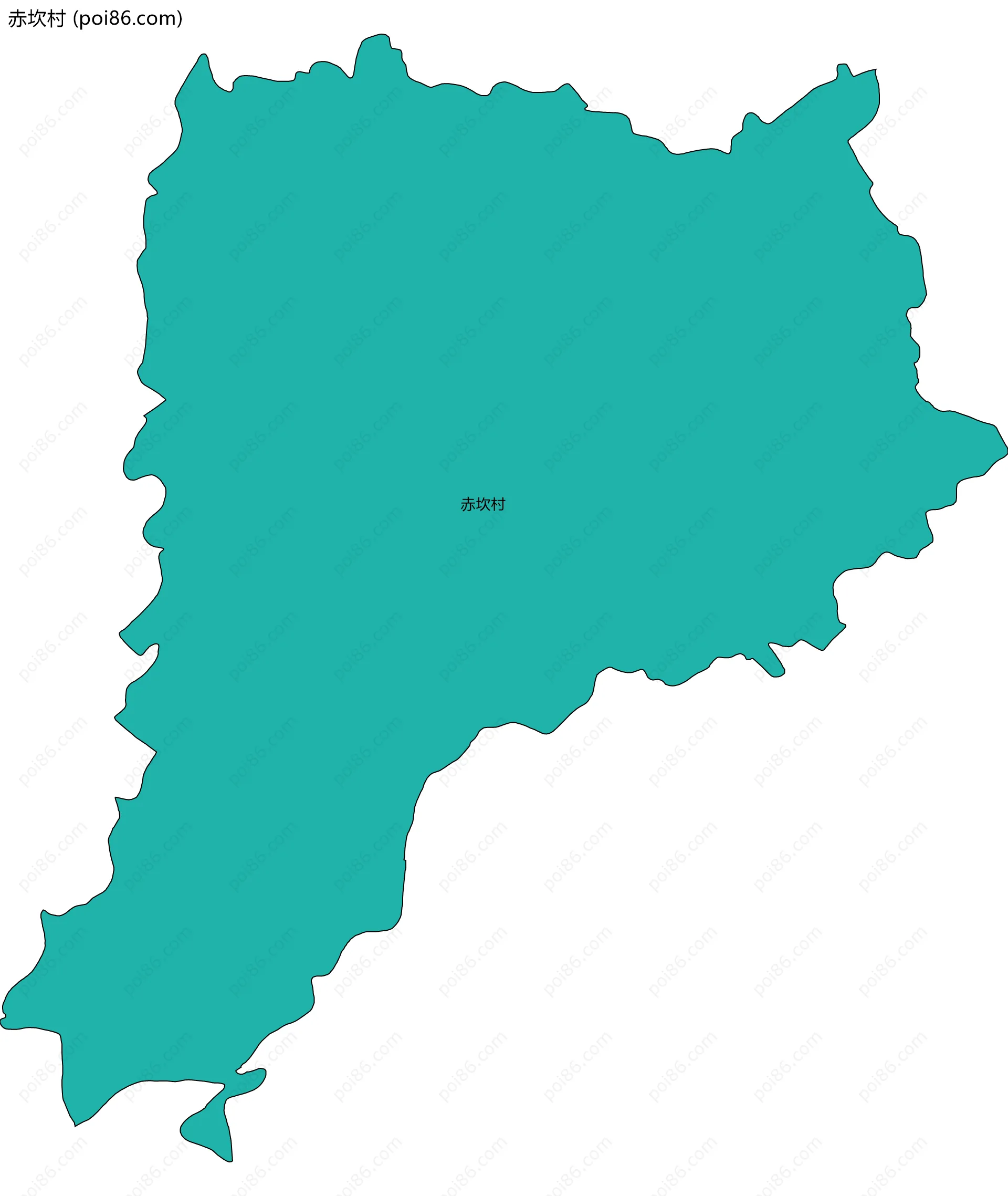 赤坎村边界地图