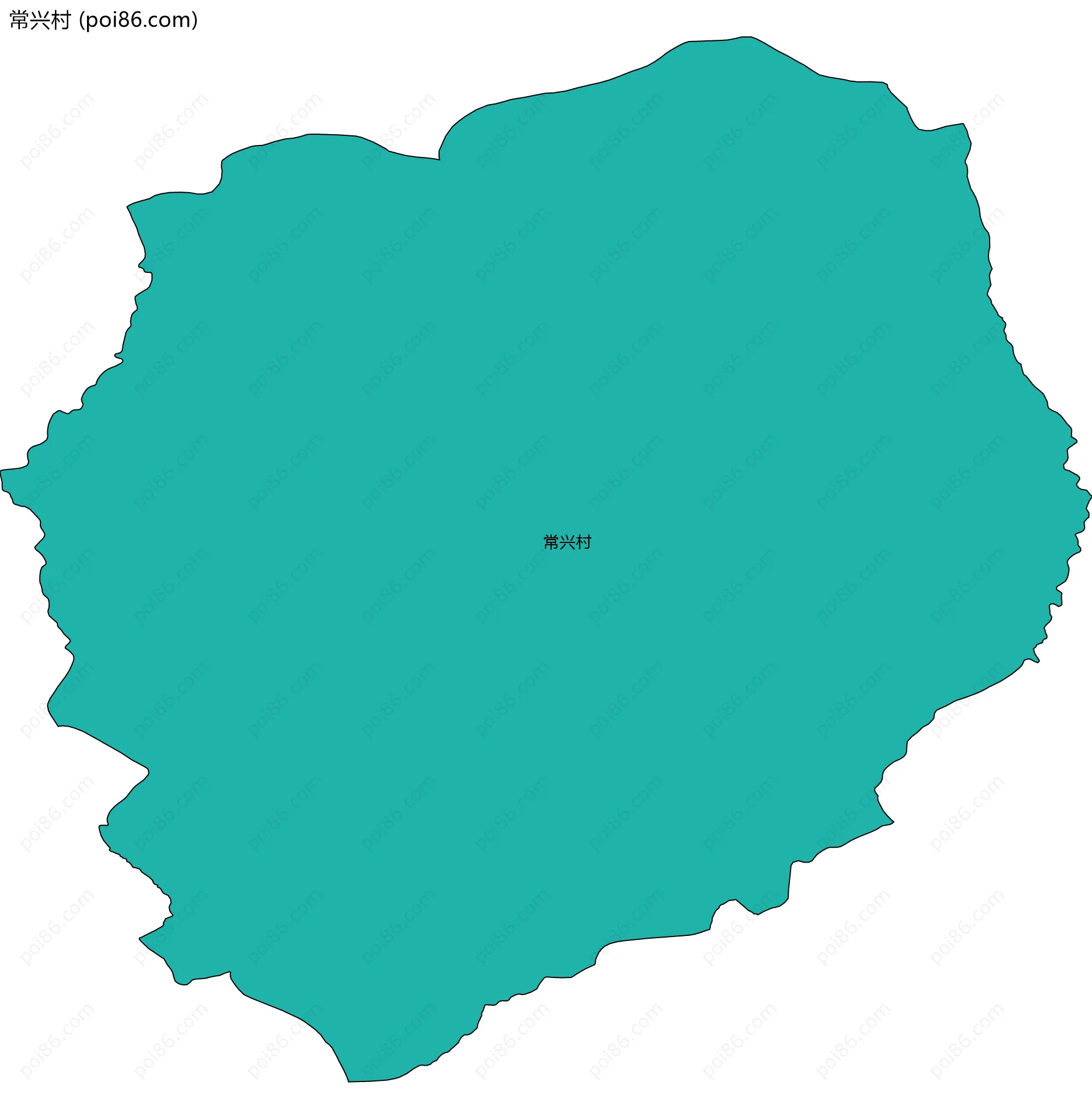 常兴村边界地图