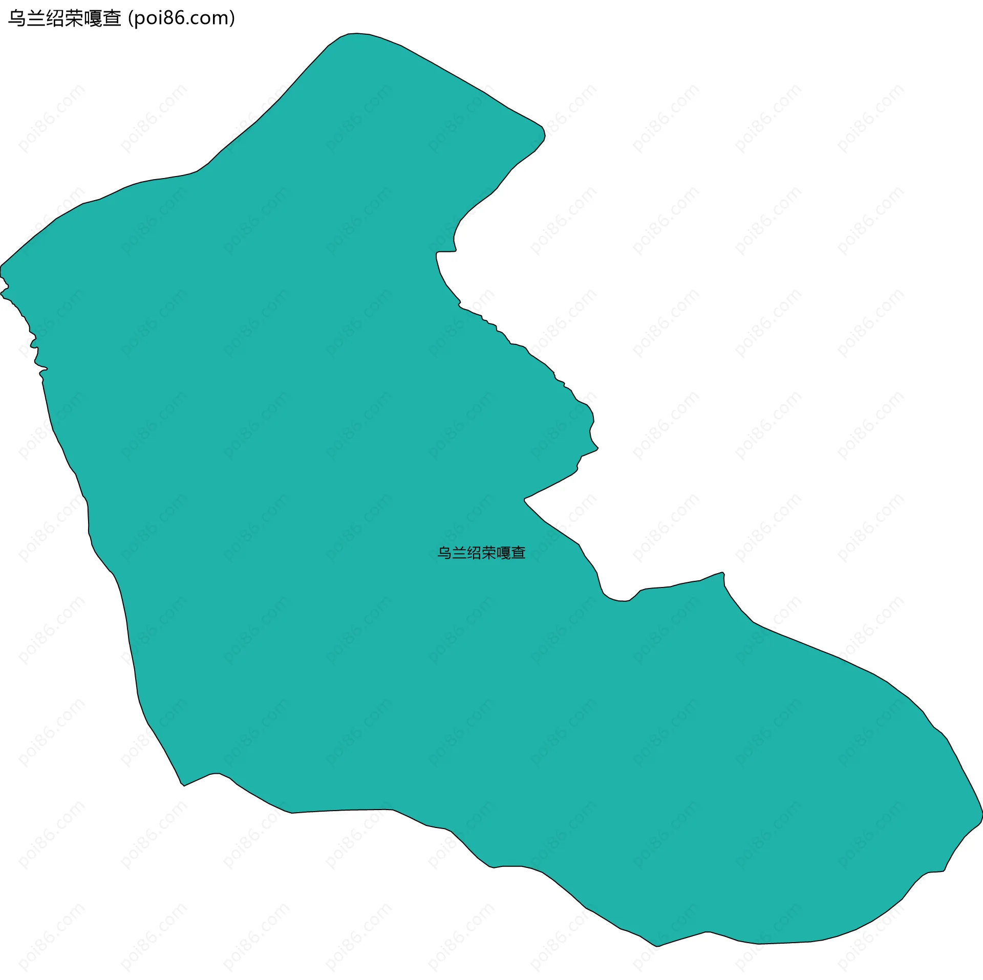 乌兰绍荣嘎查边界地图