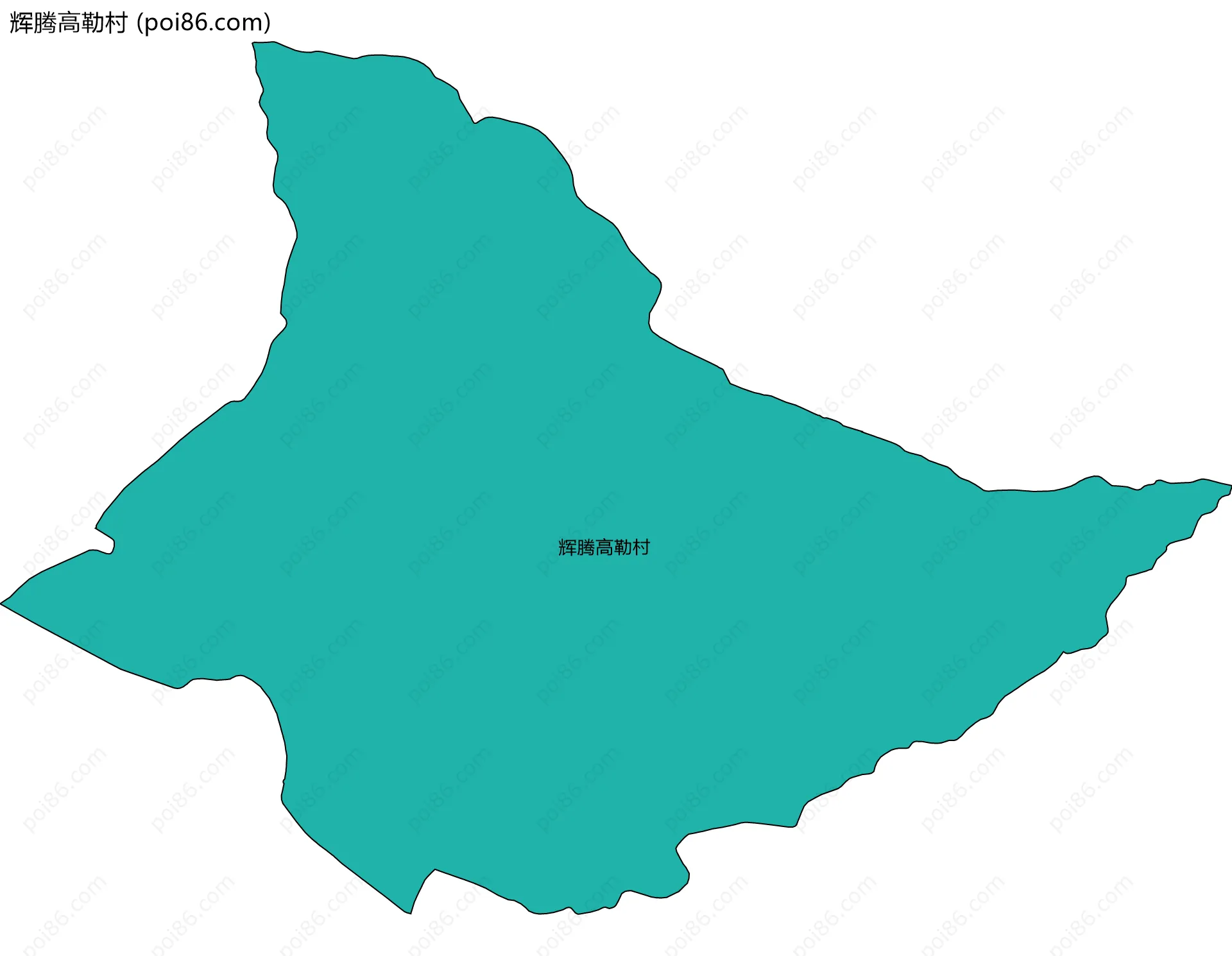 辉腾高勒村边界地图