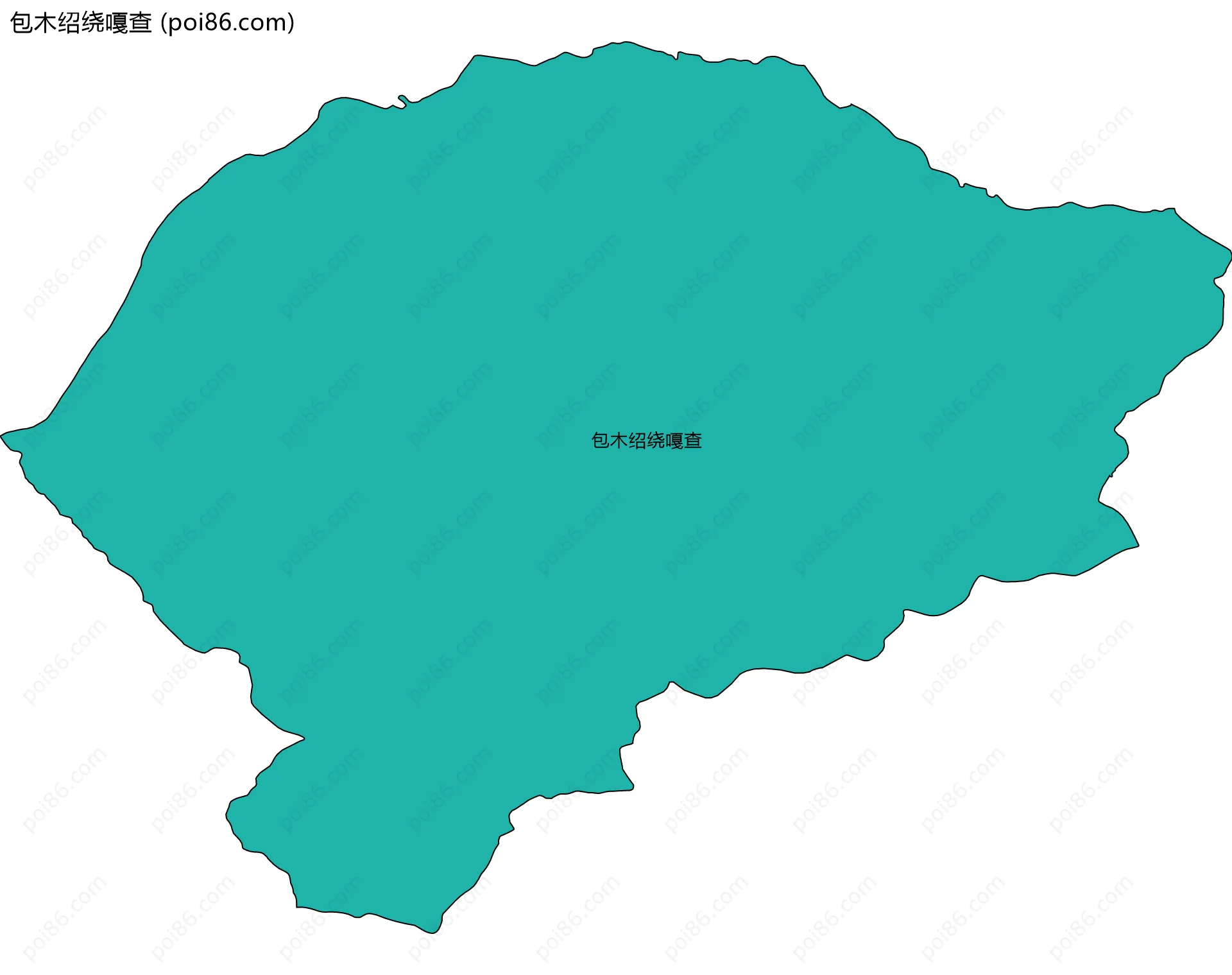 包木绍绕嘎查边界地图