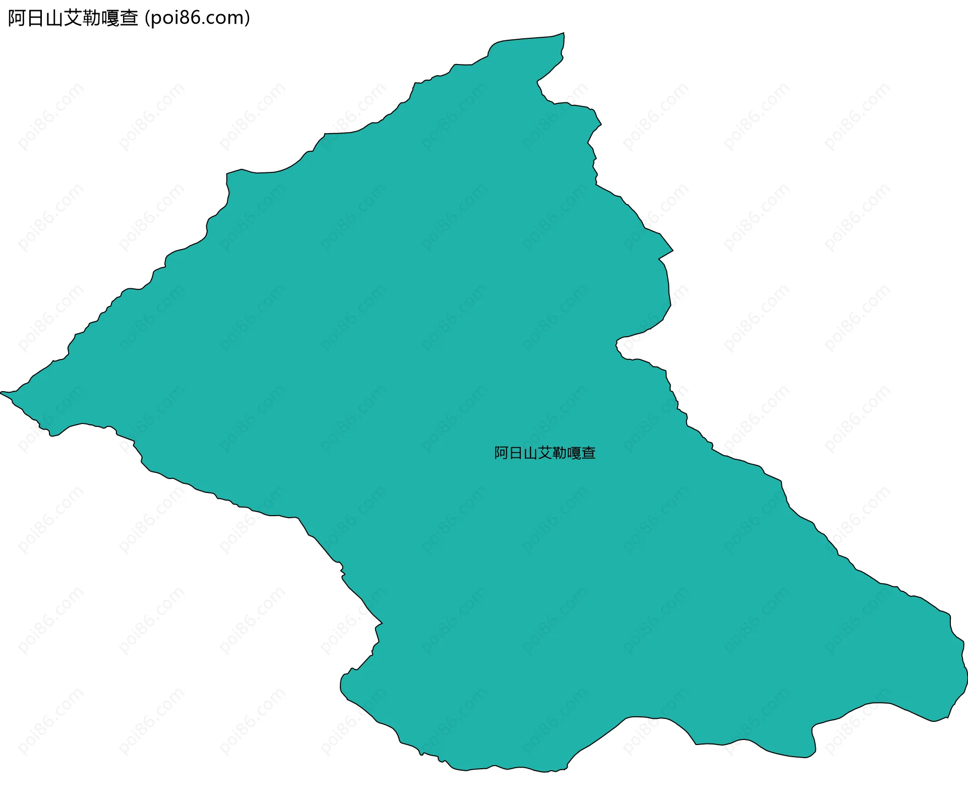 阿日山艾勒嘎查边界地图