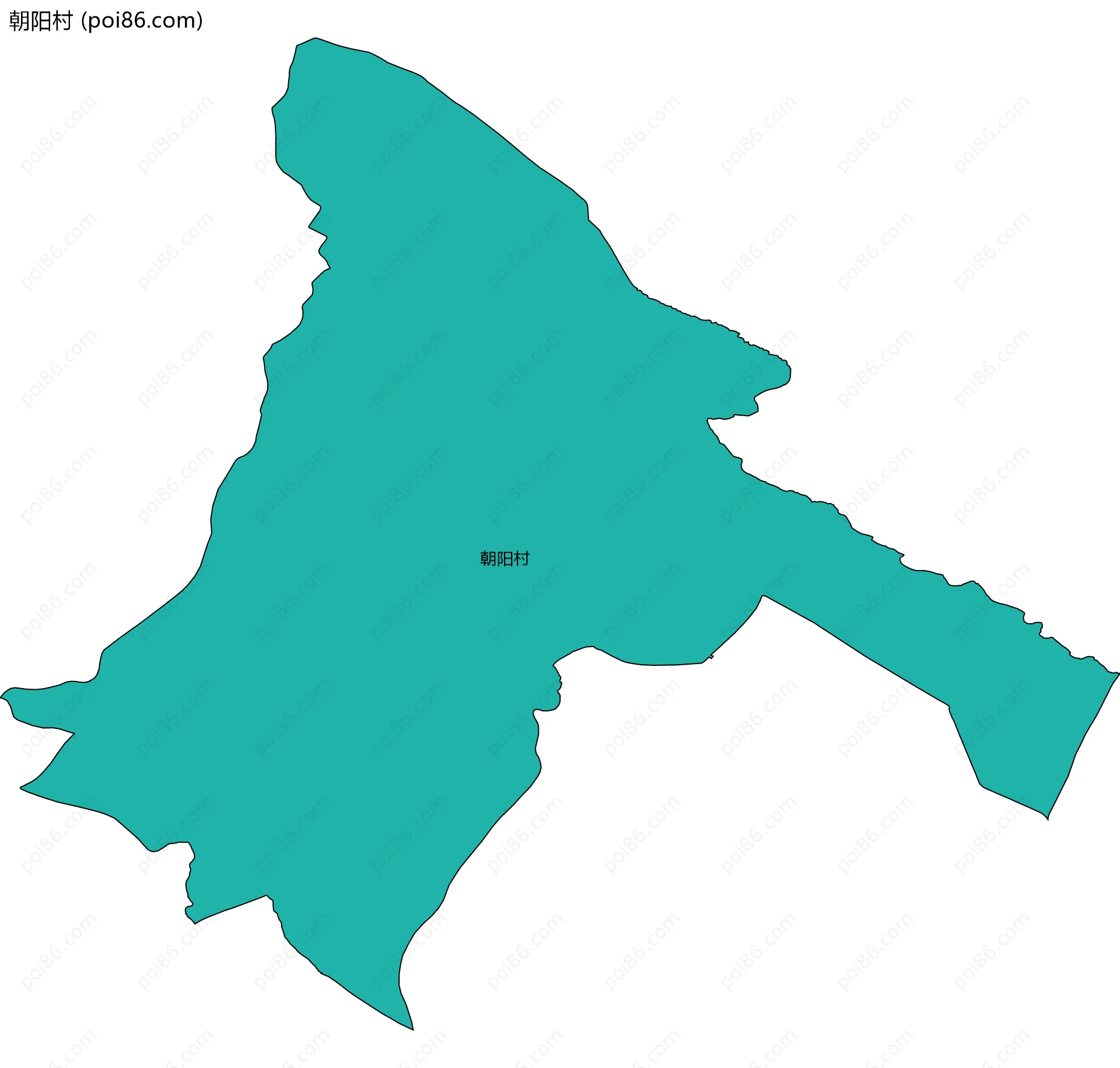 朝阳村边界地图