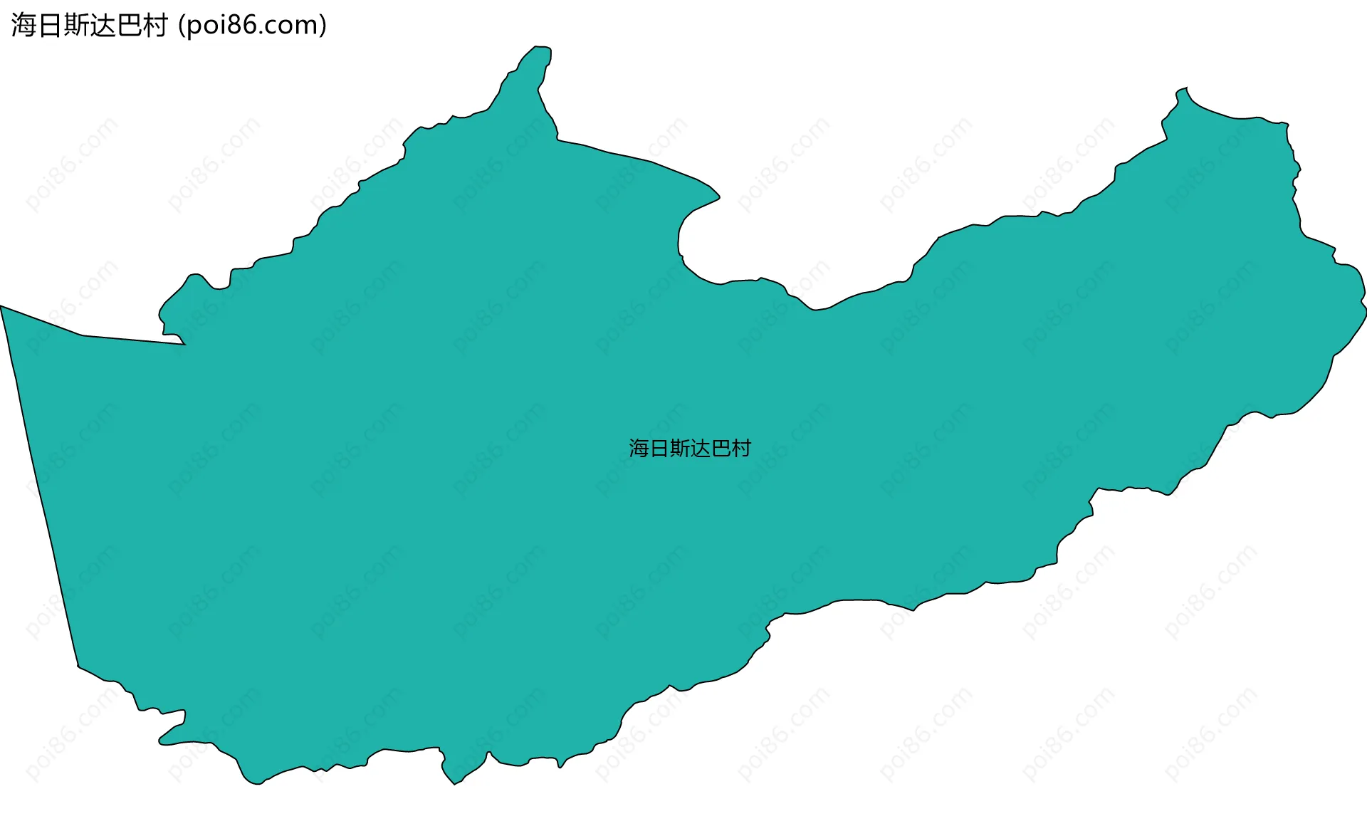 海日斯达巴村边界地图