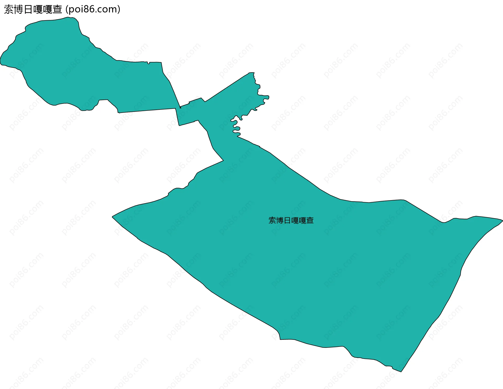 索博日嘎嘎查边界地图