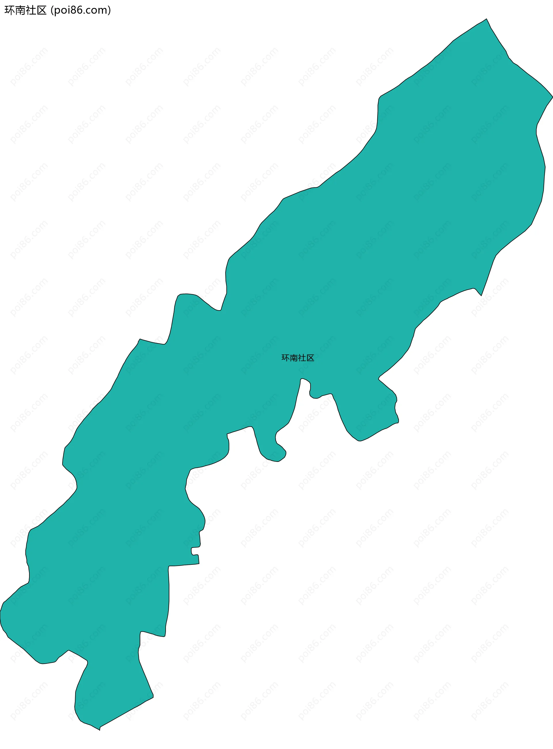 环南社区边界地图