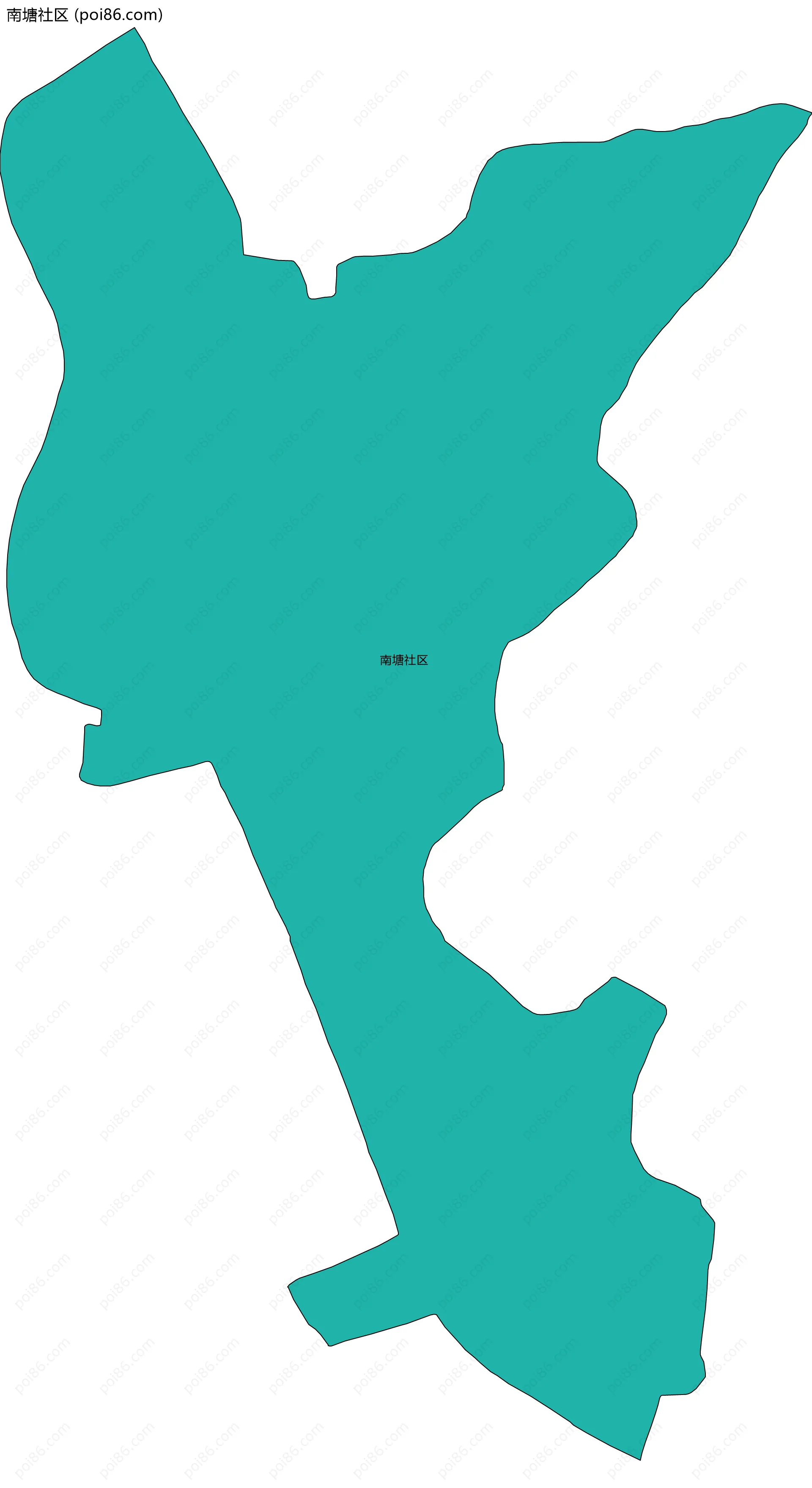 南塘社区边界地图