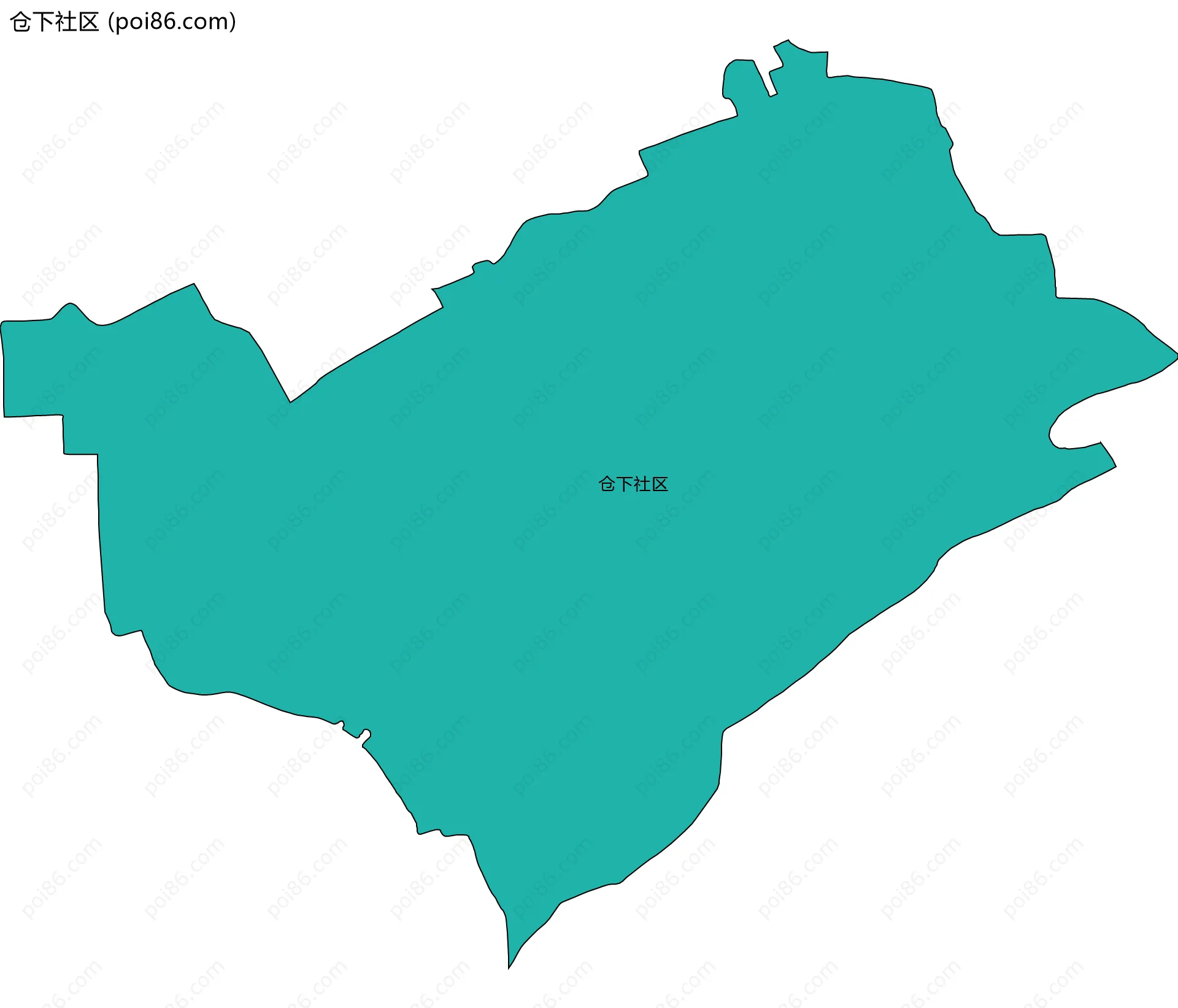 仓下社区边界地图