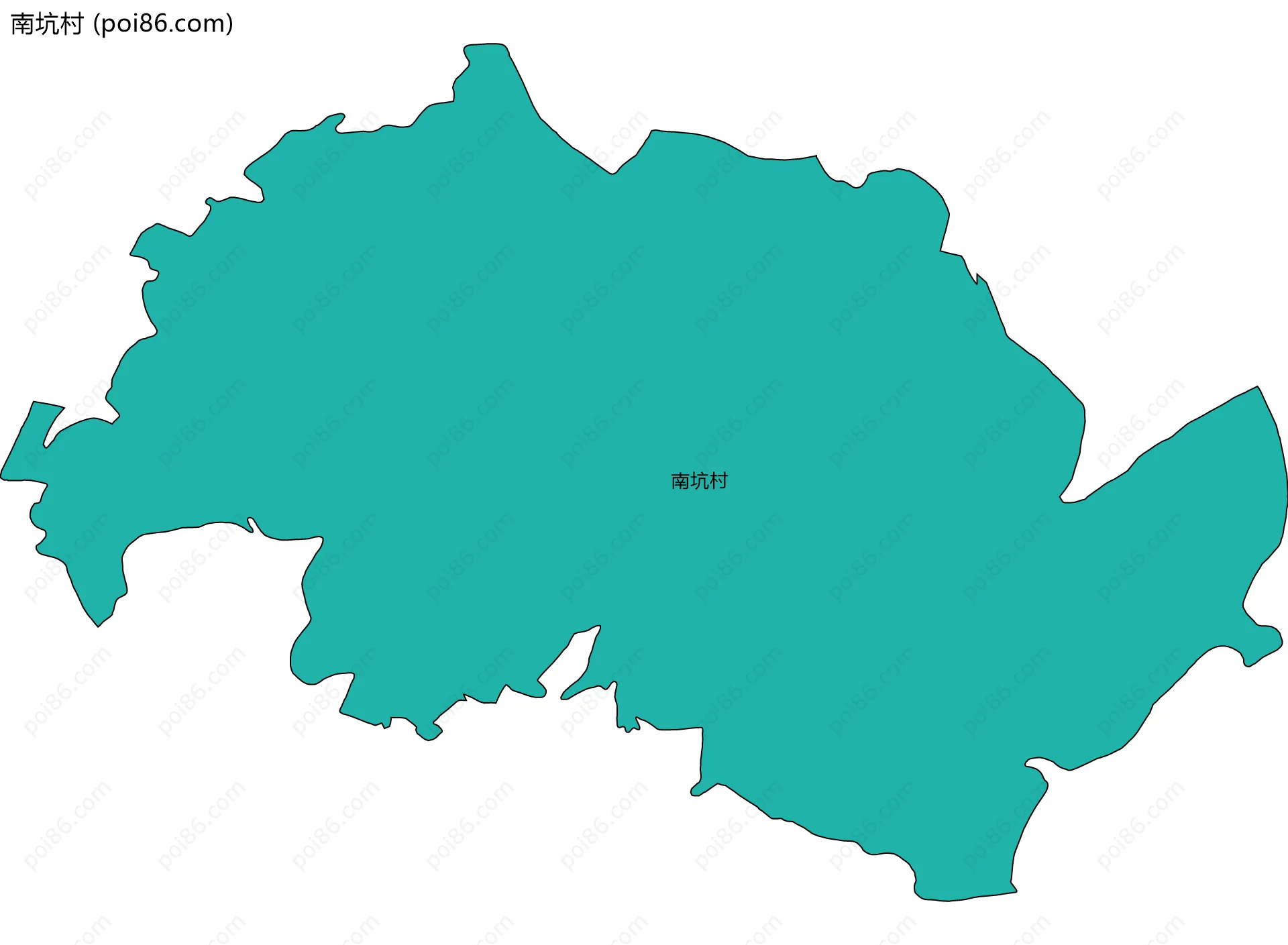 南坑村边界地图