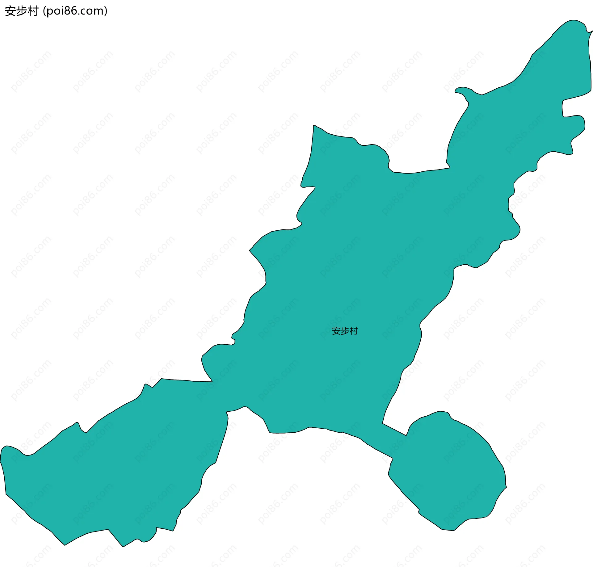 安步村边界地图