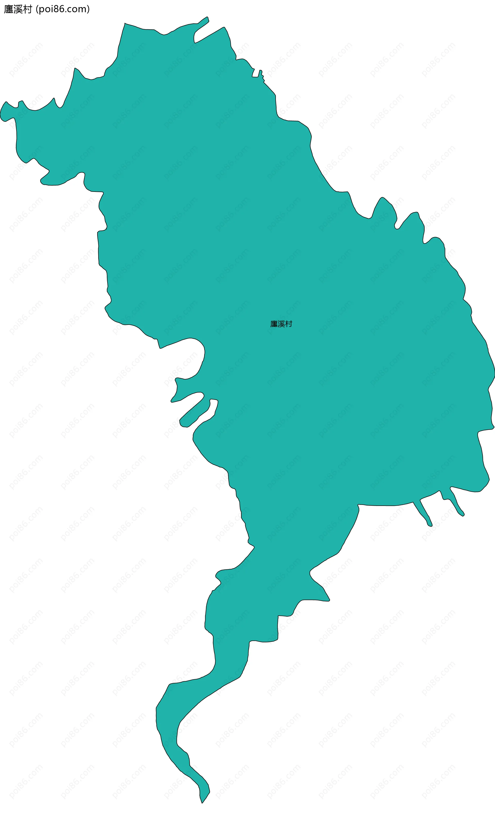 廛溪村边界地图