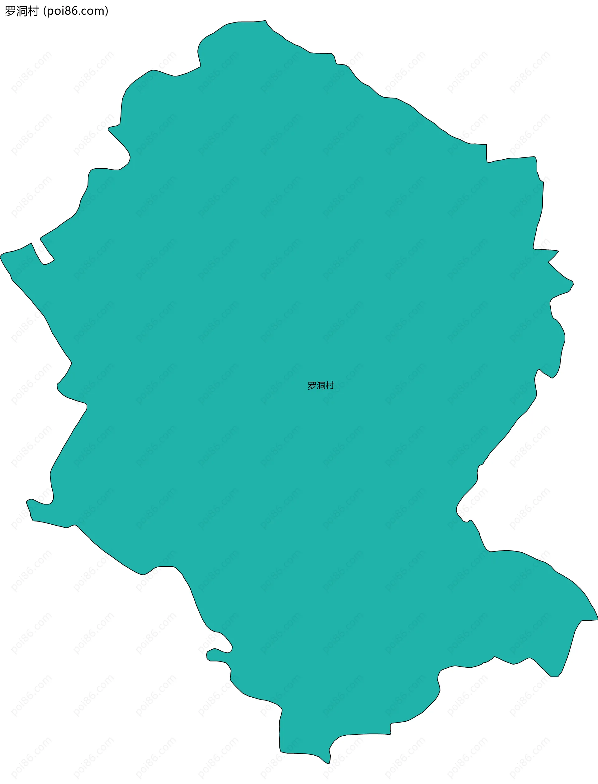 罗洞村边界地图