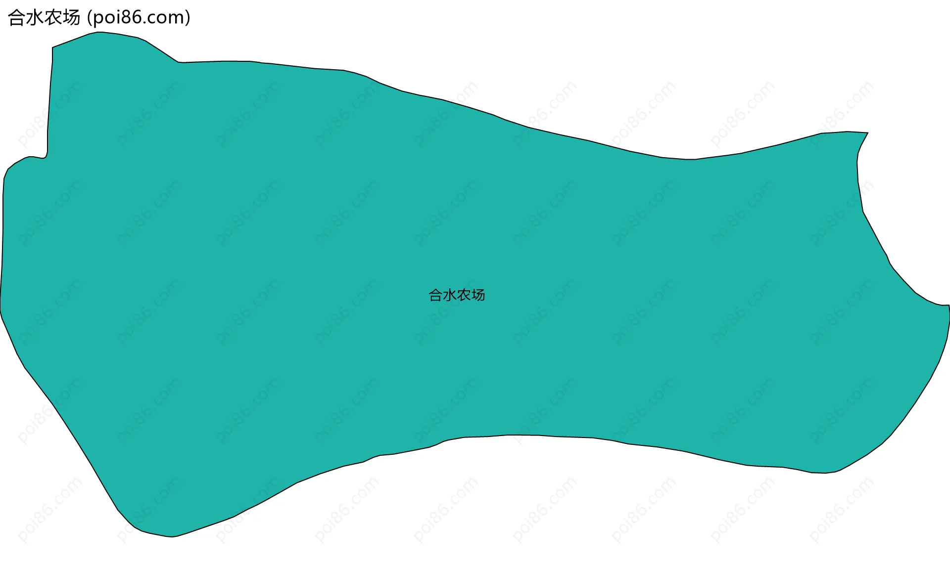 合水农场边界地图