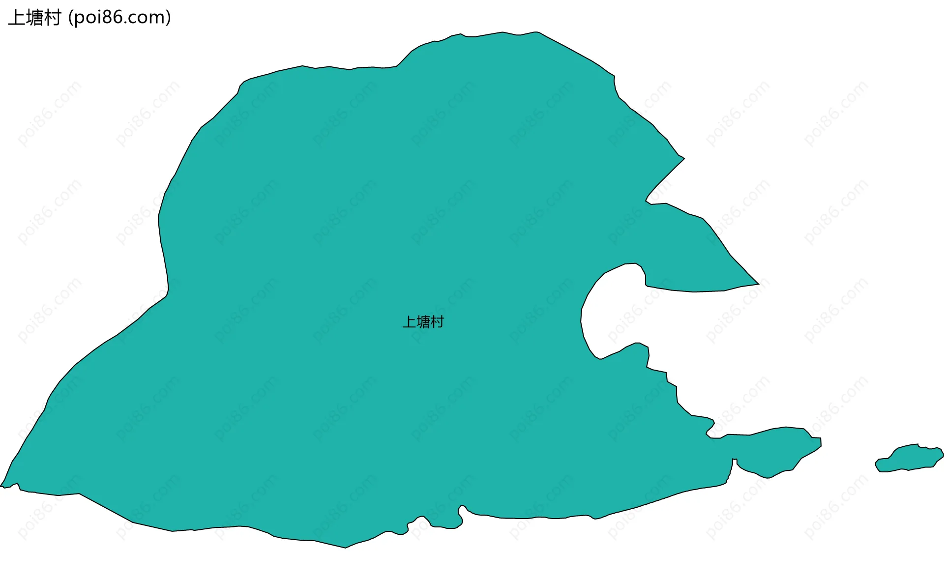 上塘村边界地图