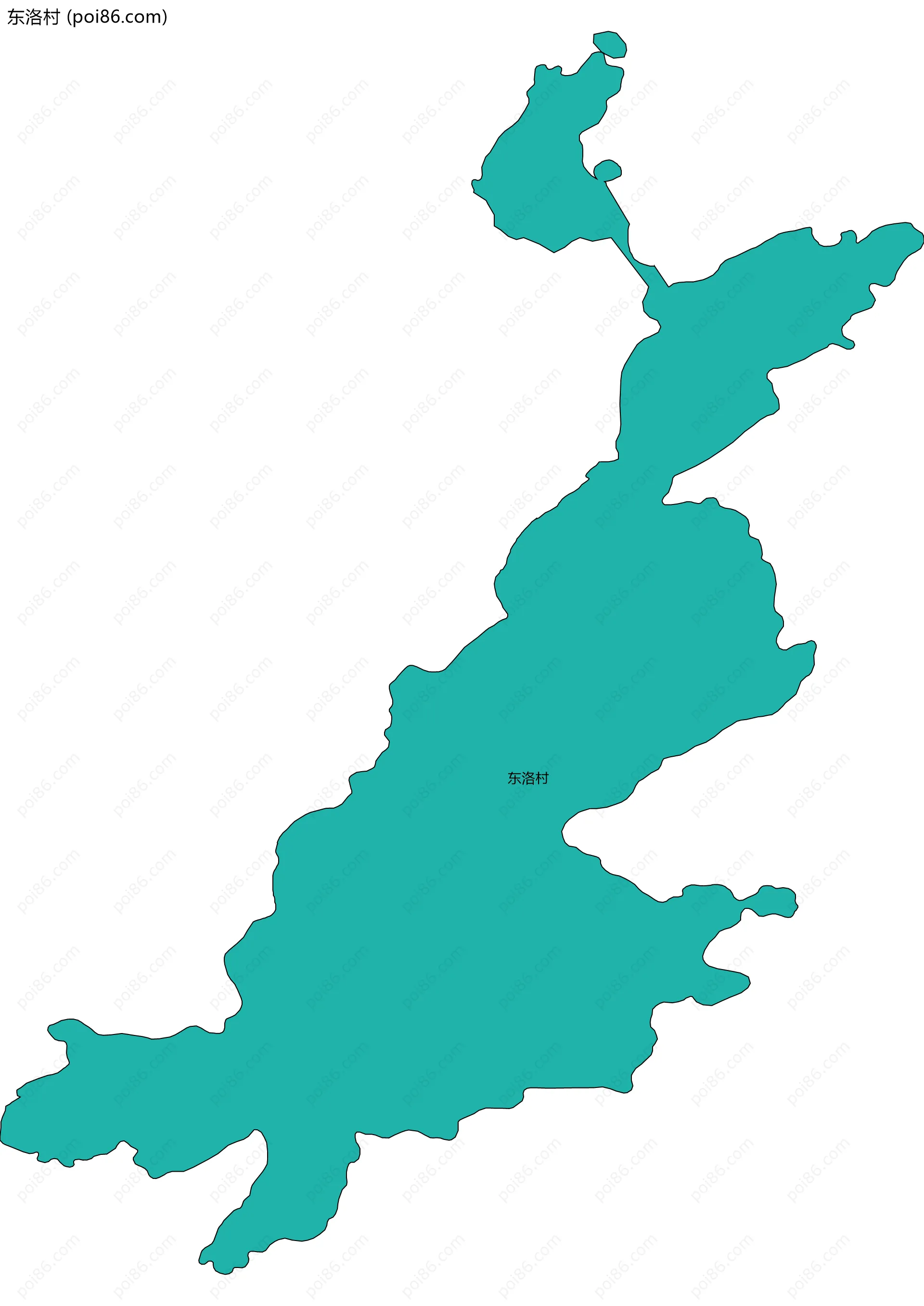 东洛村边界地图