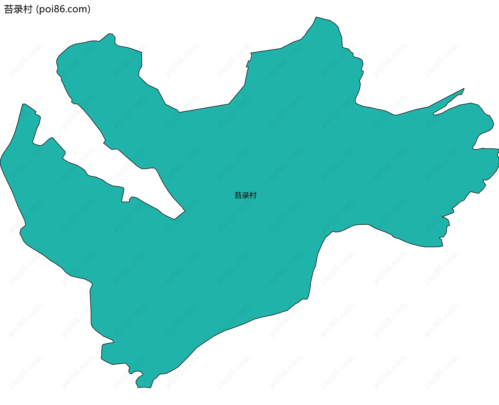 苔录村边界地图