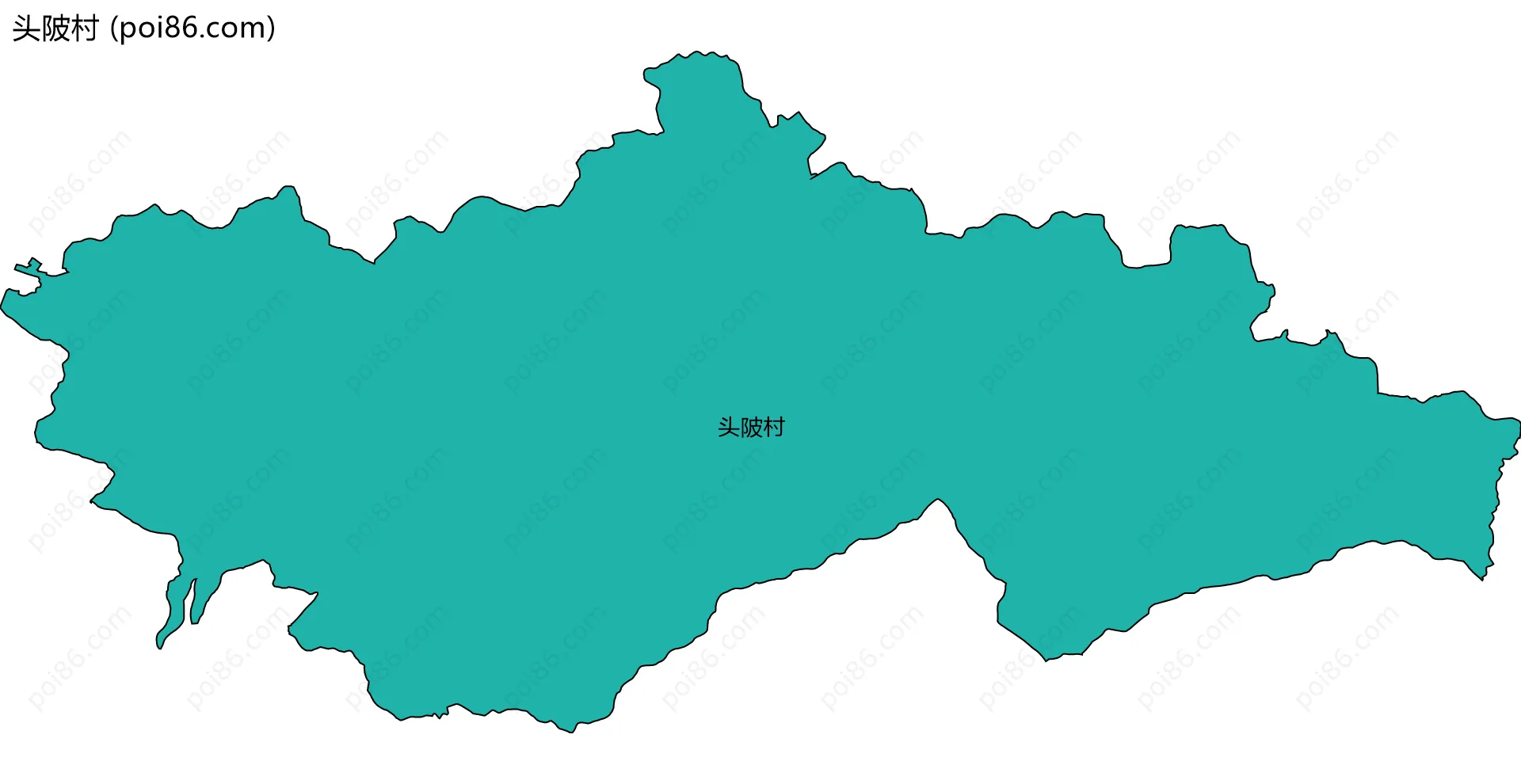 头陂村边界地图