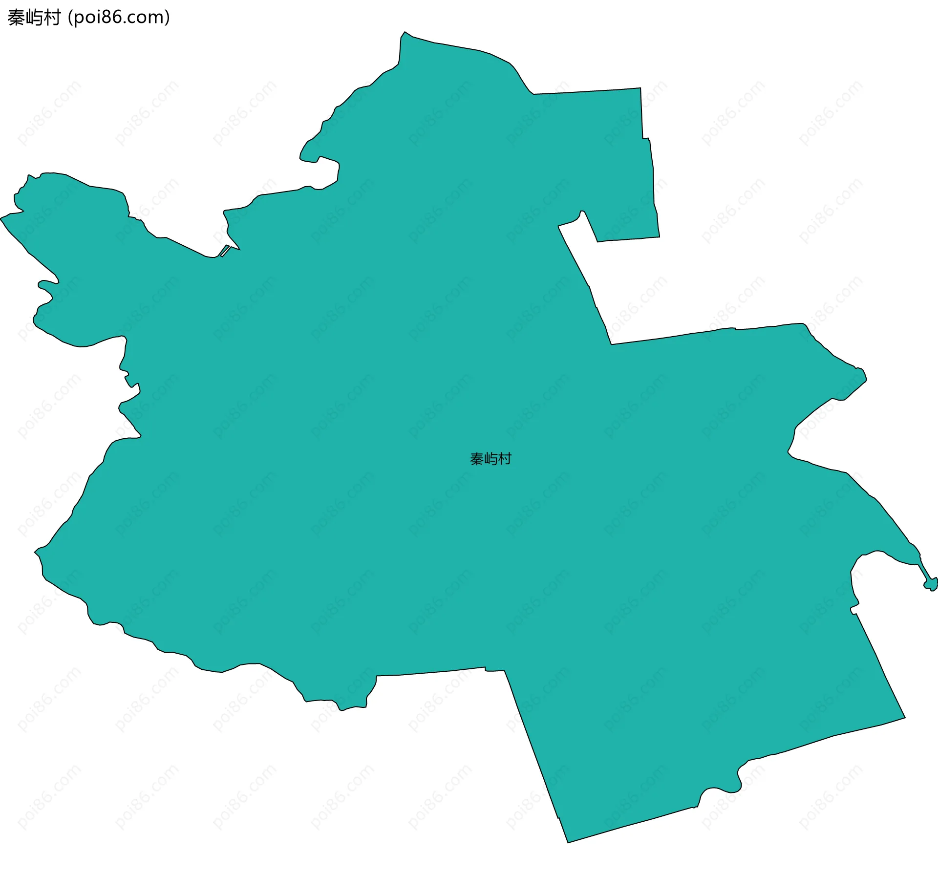 秦屿村边界地图