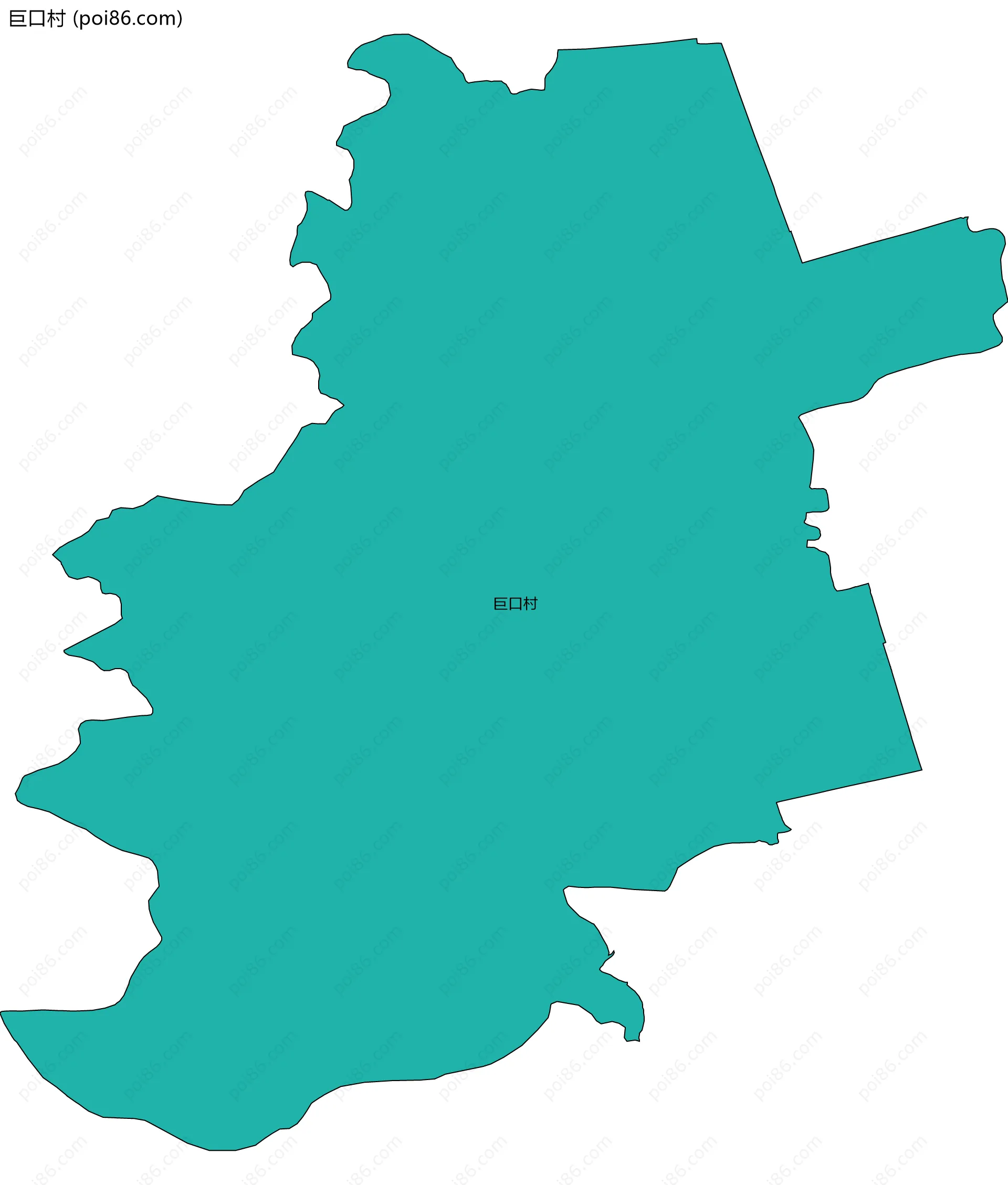 巨口村边界地图
