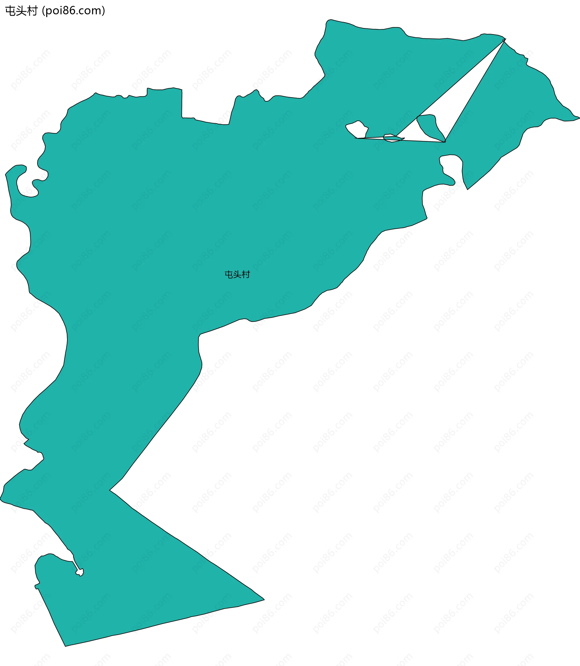 屯头村边界地图