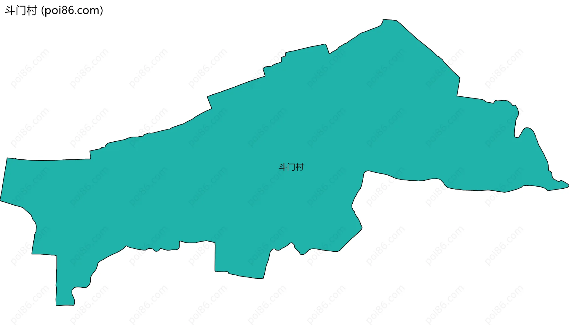 斗门村边界地图