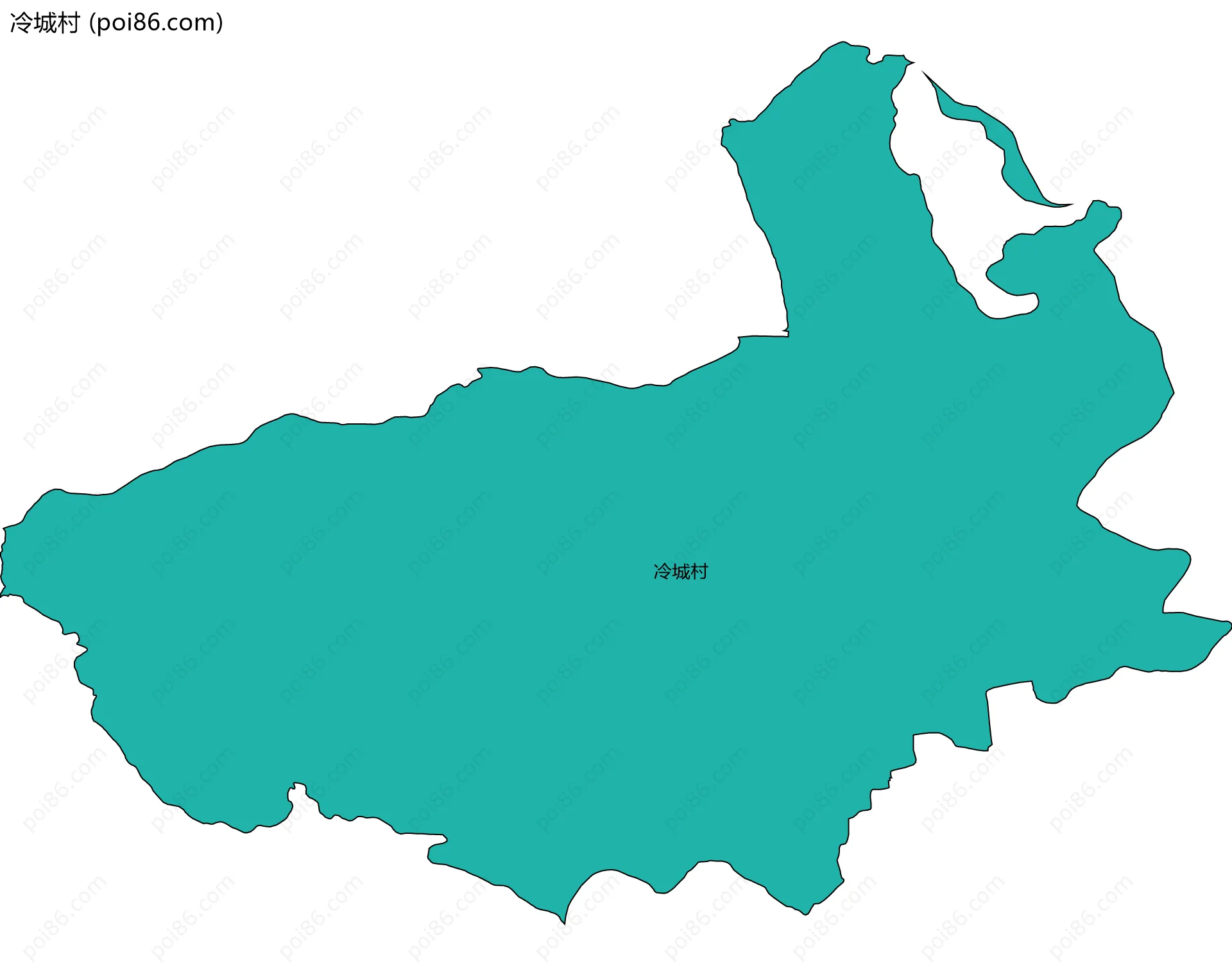 冷城村边界地图