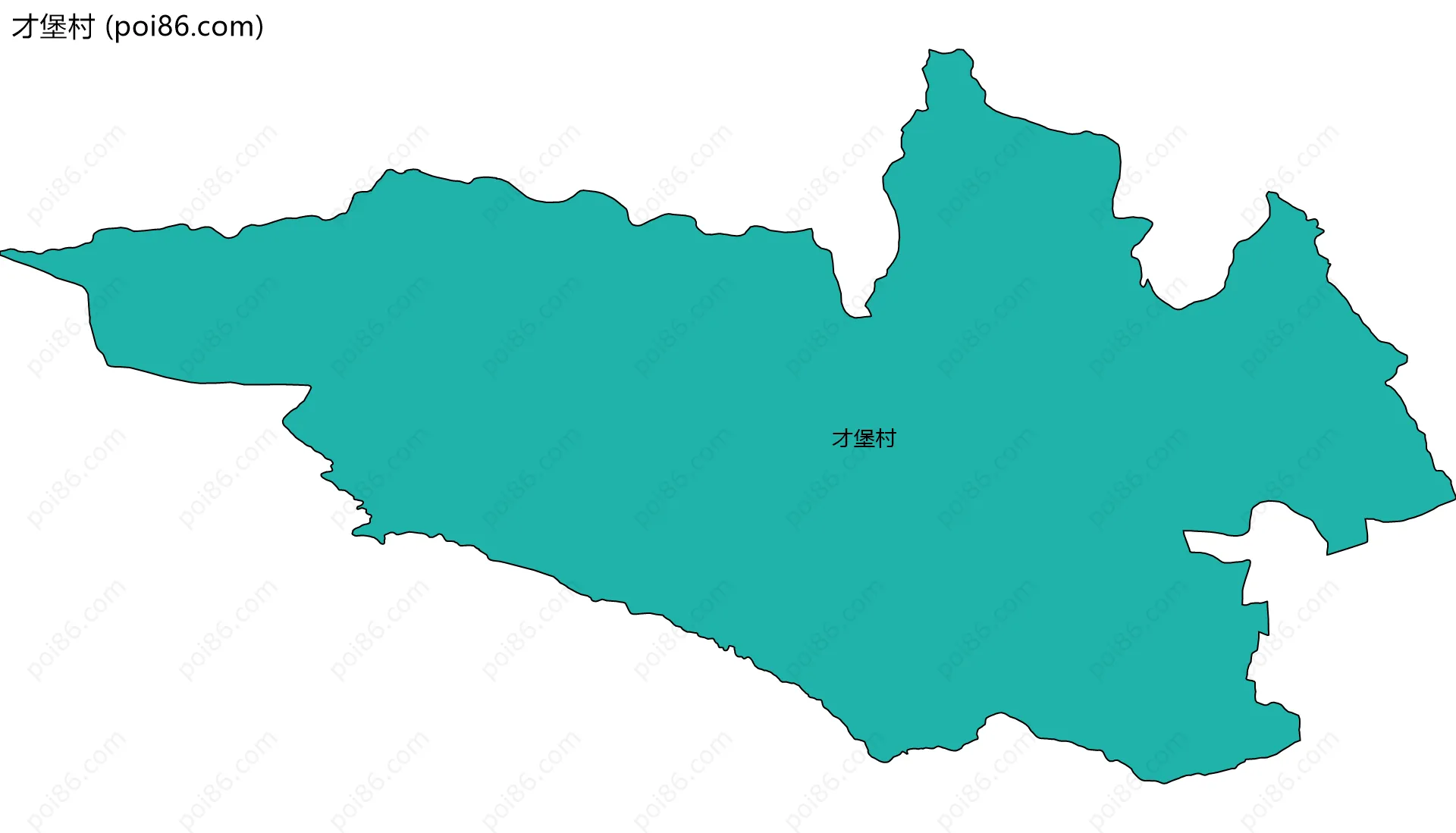 才堡村边界地图