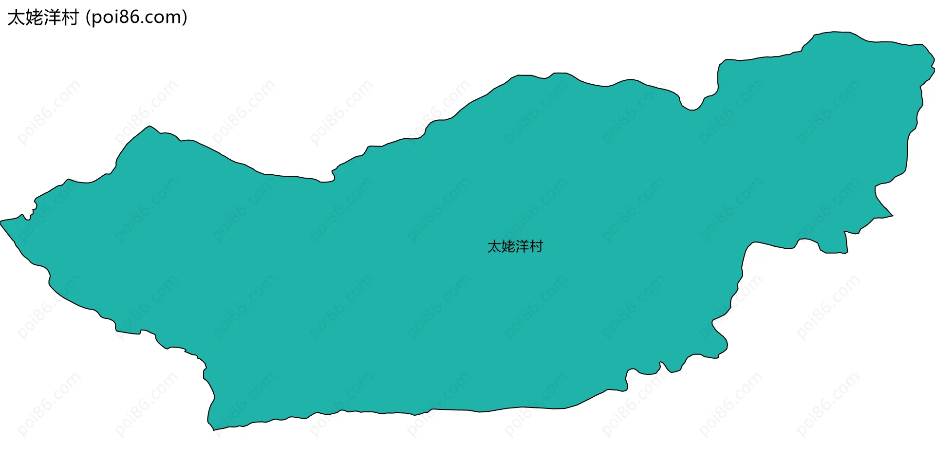 太姥洋村边界地图