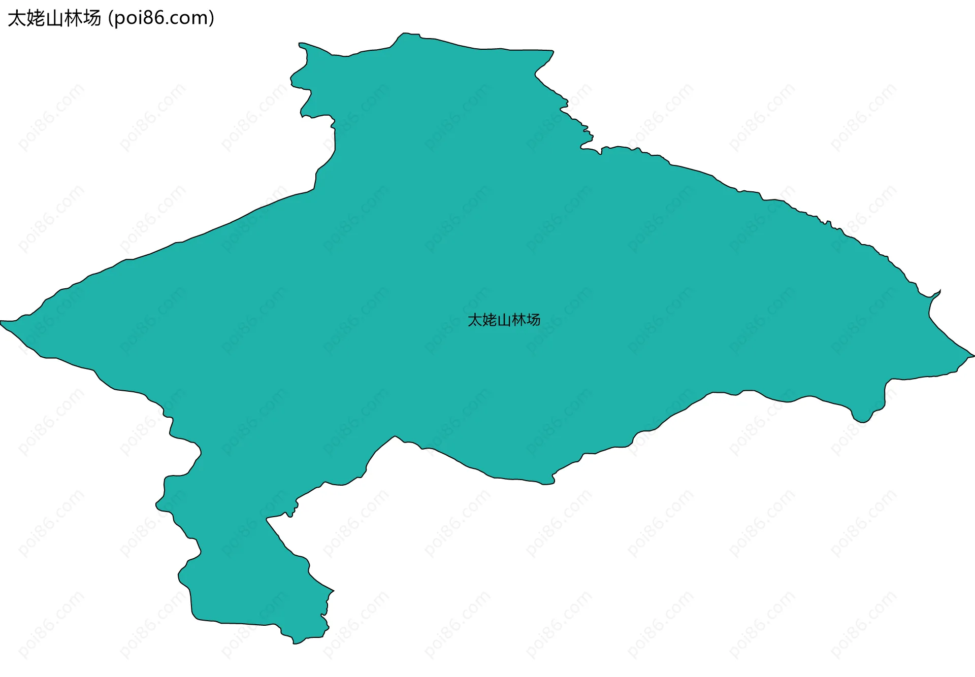 太姥山林场边界地图