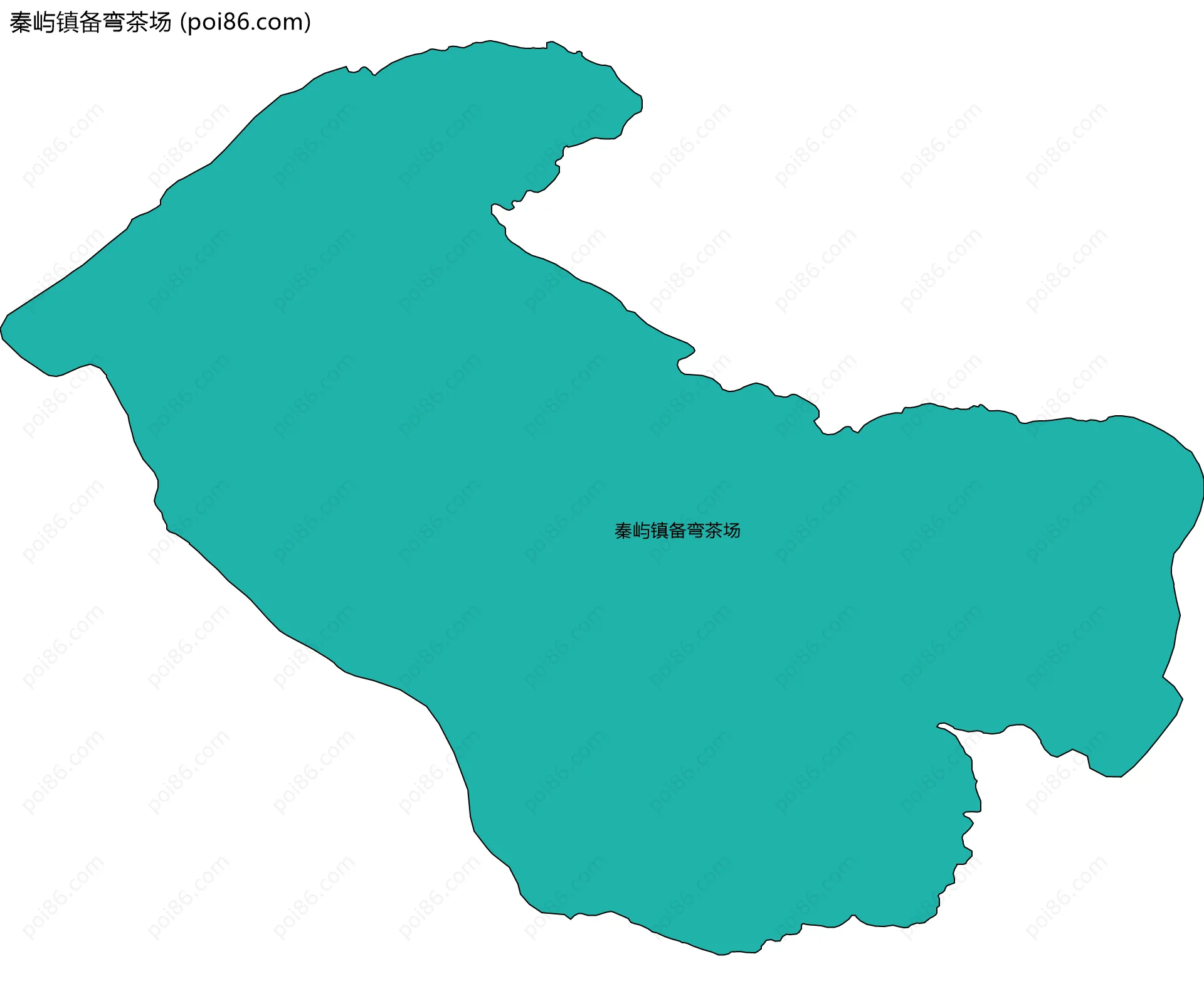 秦屿镇备弯茶场边界地图