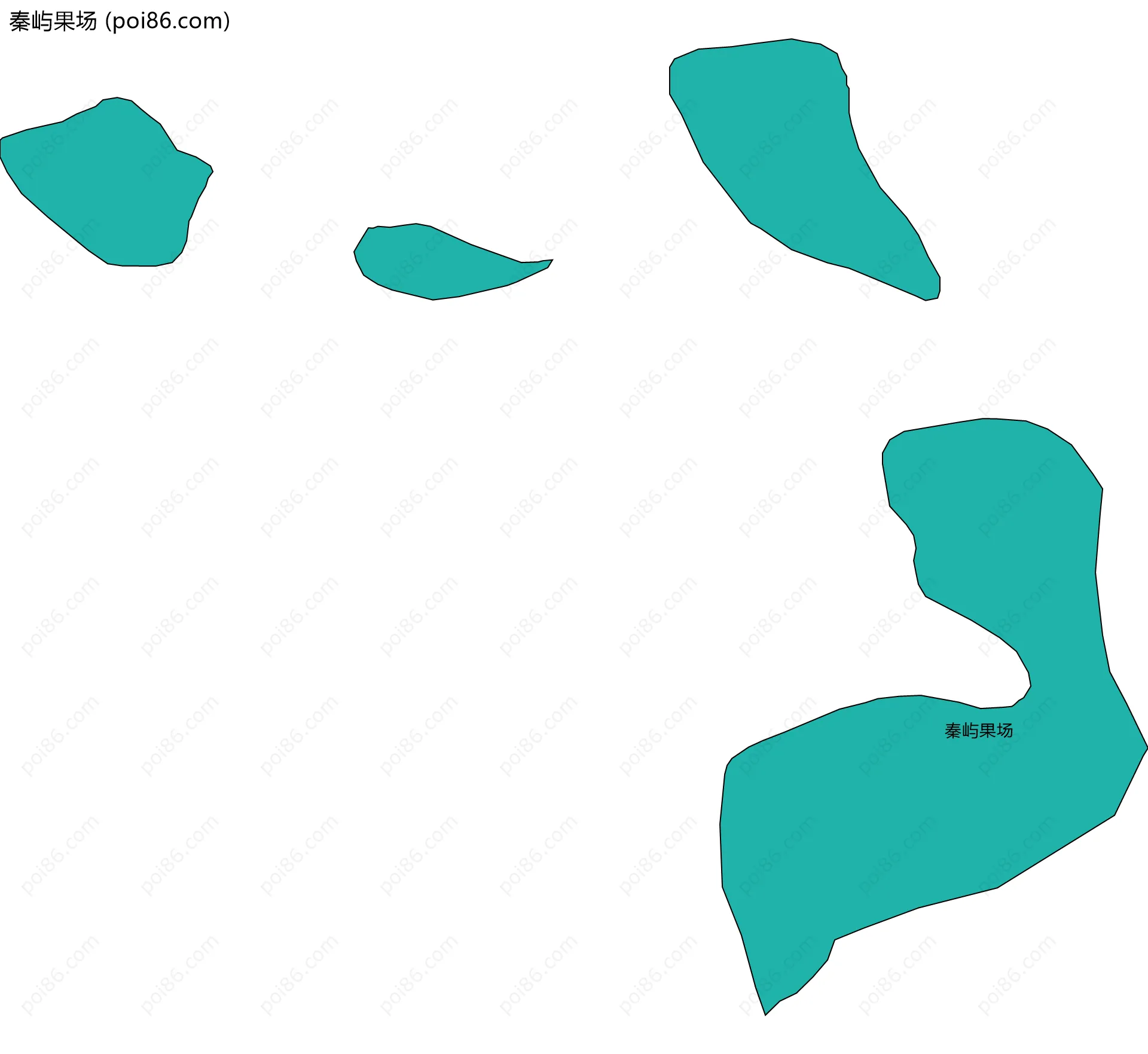 秦屿果场边界地图