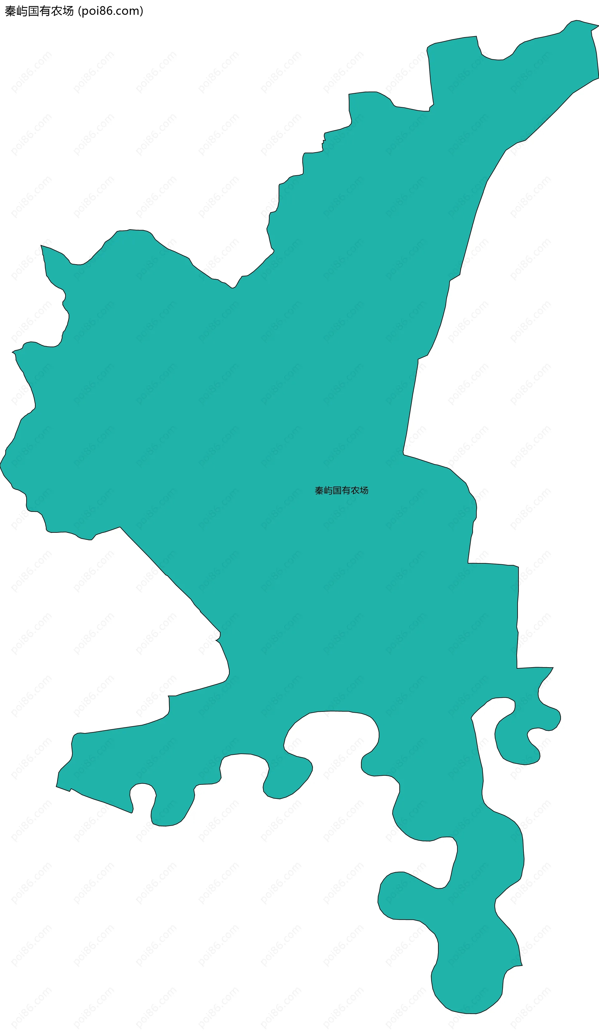 秦屿国有农场边界地图