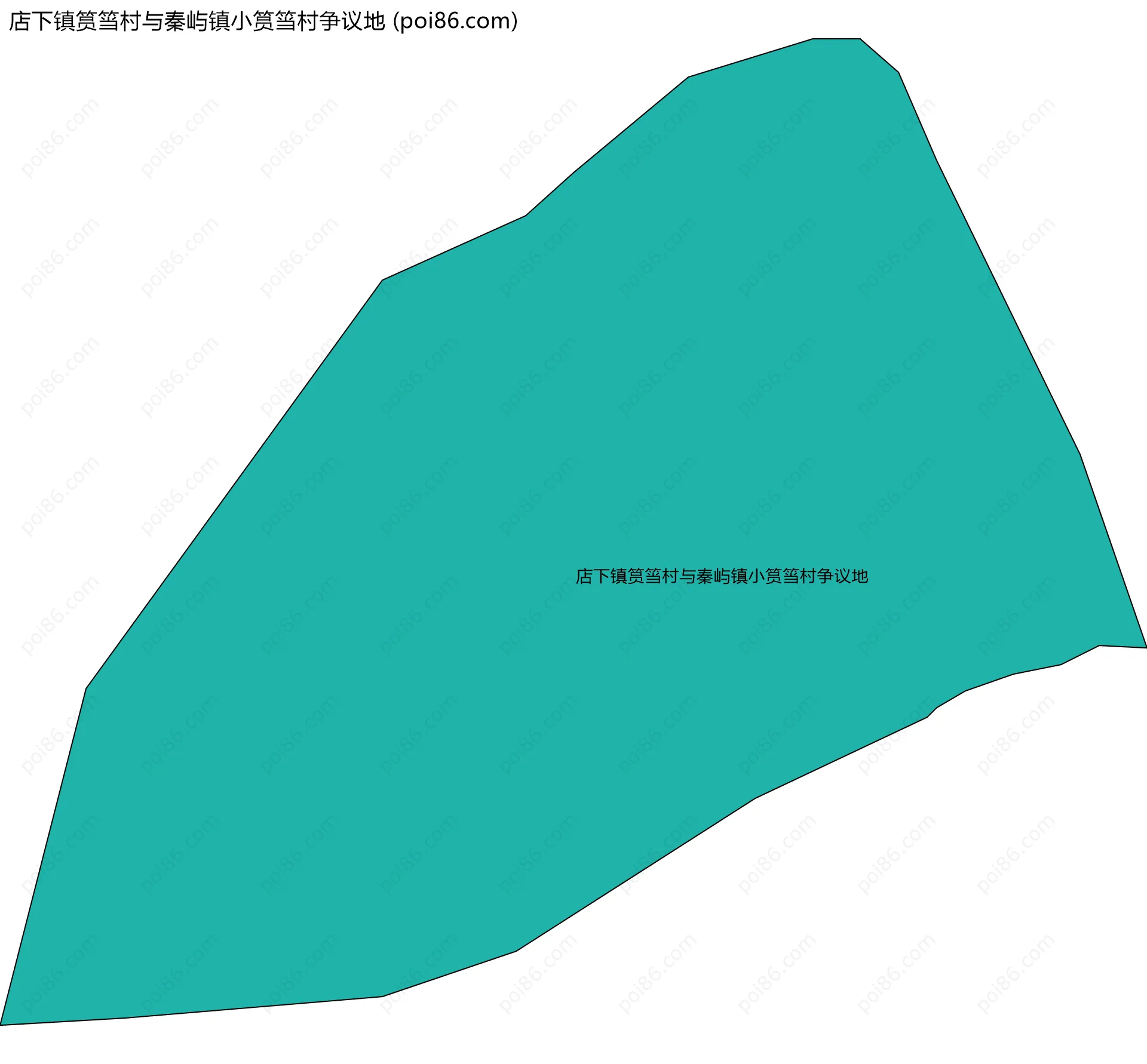 店下镇筼筜村与秦屿镇小筼筜村争议地边界地图