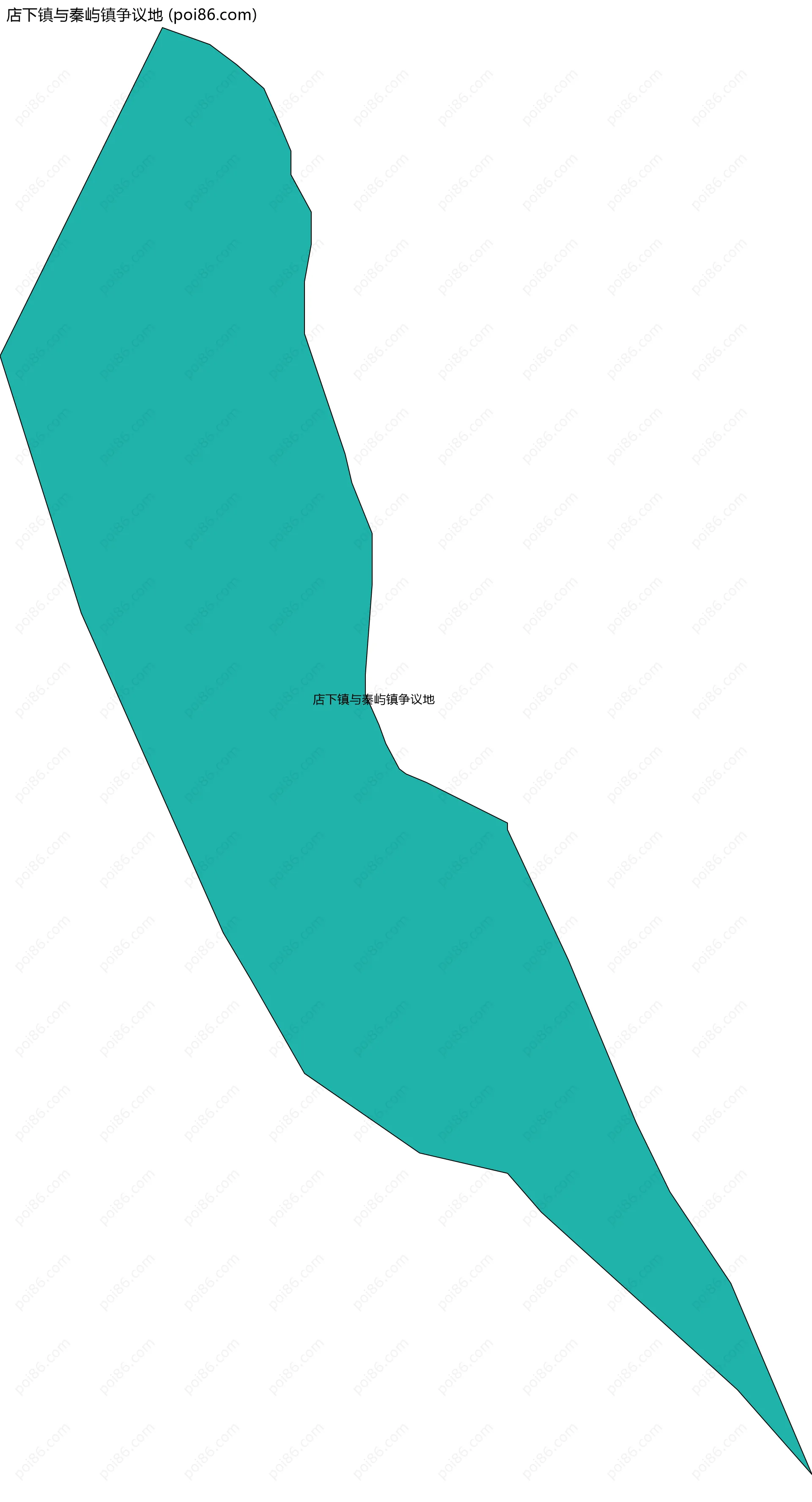 店下镇与秦屿镇争议地边界地图