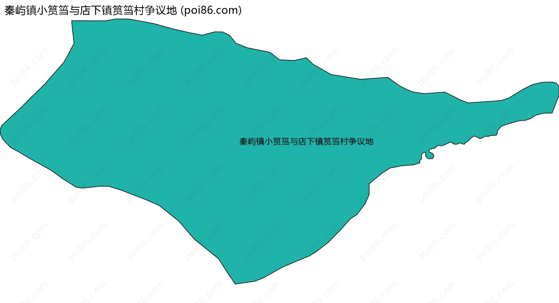 秦屿镇小筼筜与店下镇筼筜村争议地边界地图