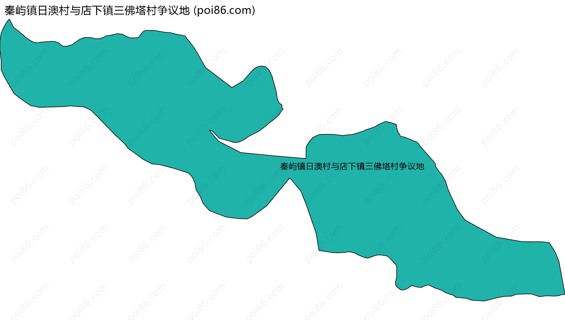 秦屿镇日澳村与店下镇三佛塔村争议地边界地图