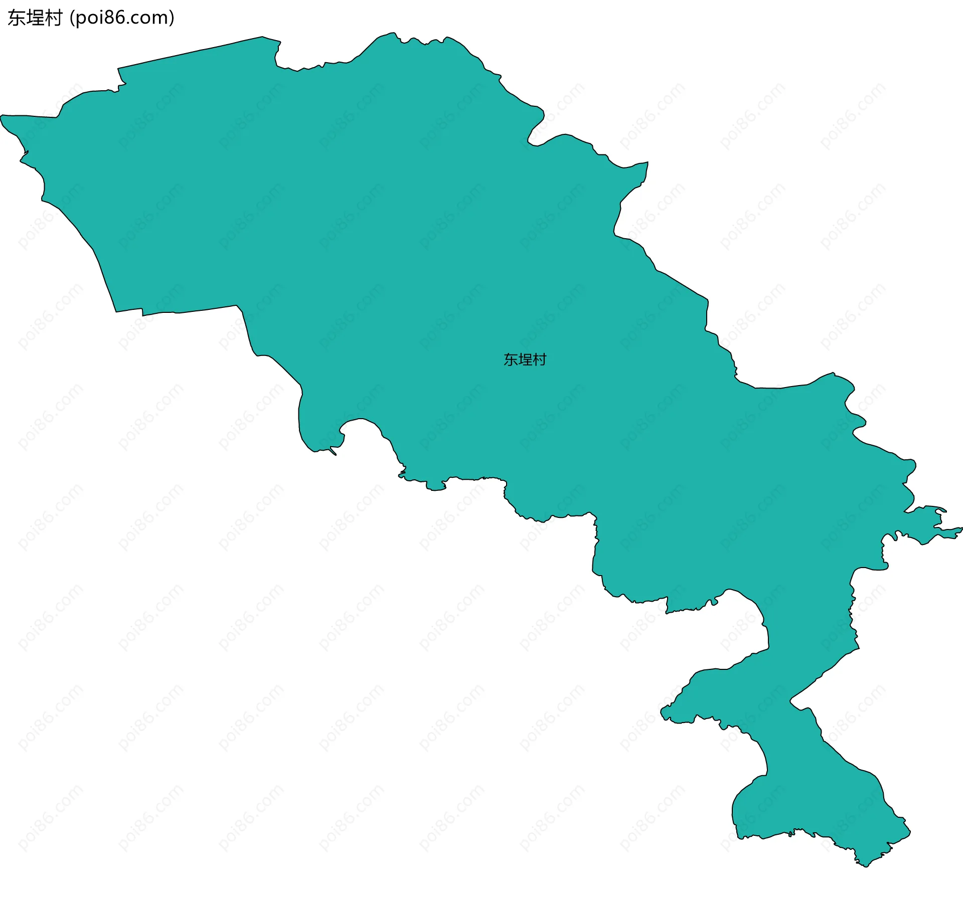 东埕村边界地图