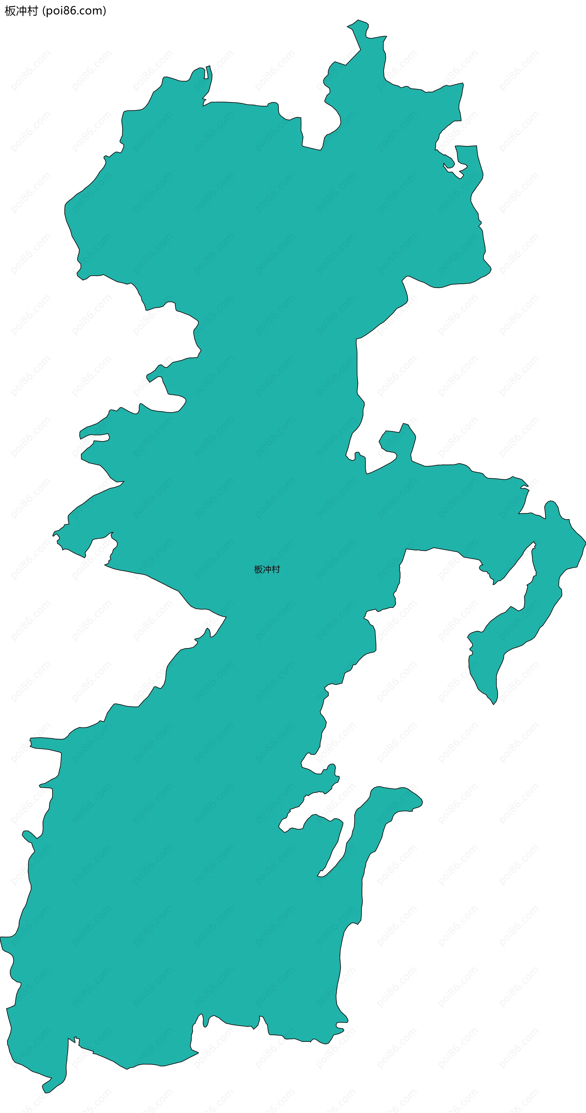 板冲村边界地图