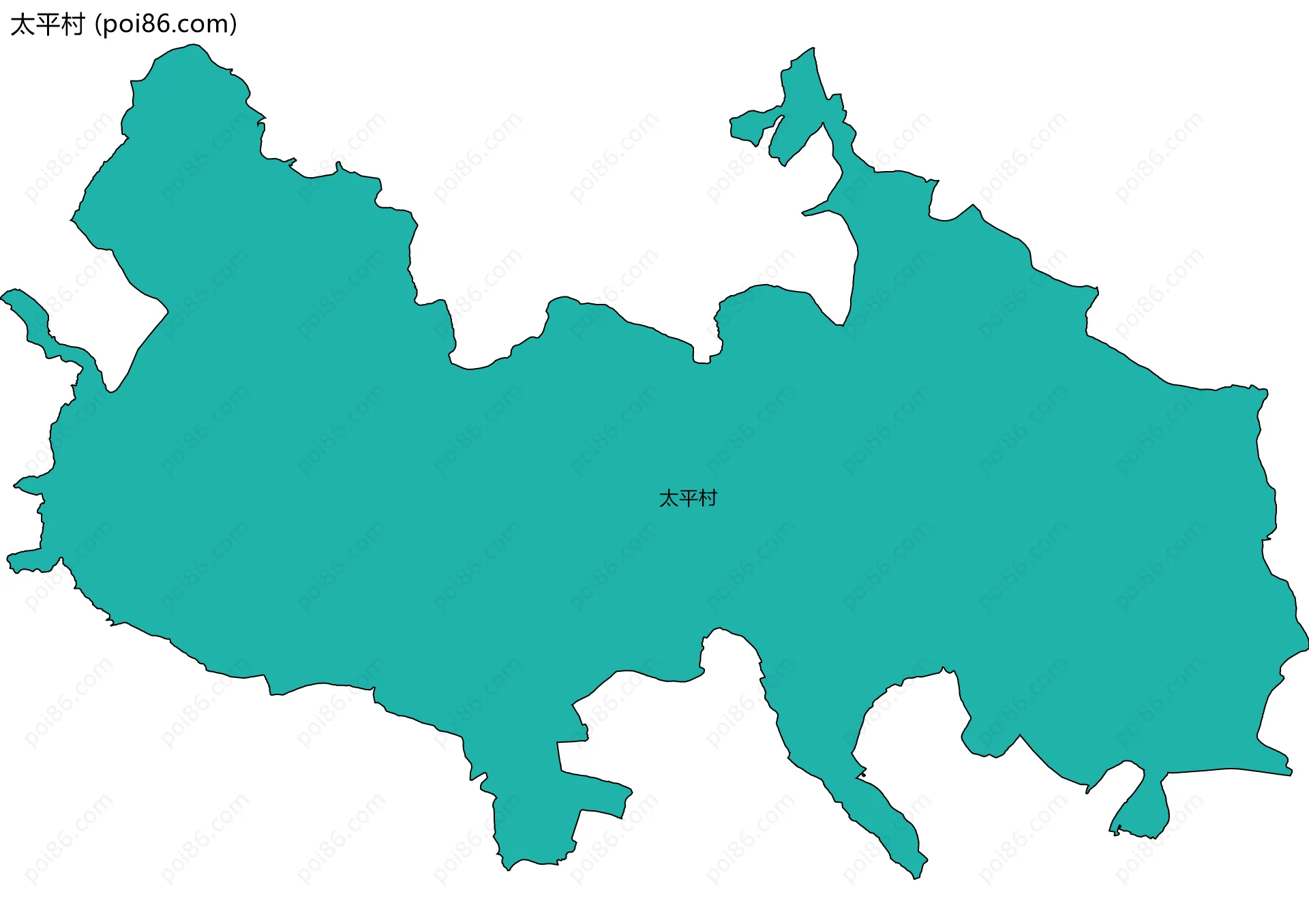太平村边界地图