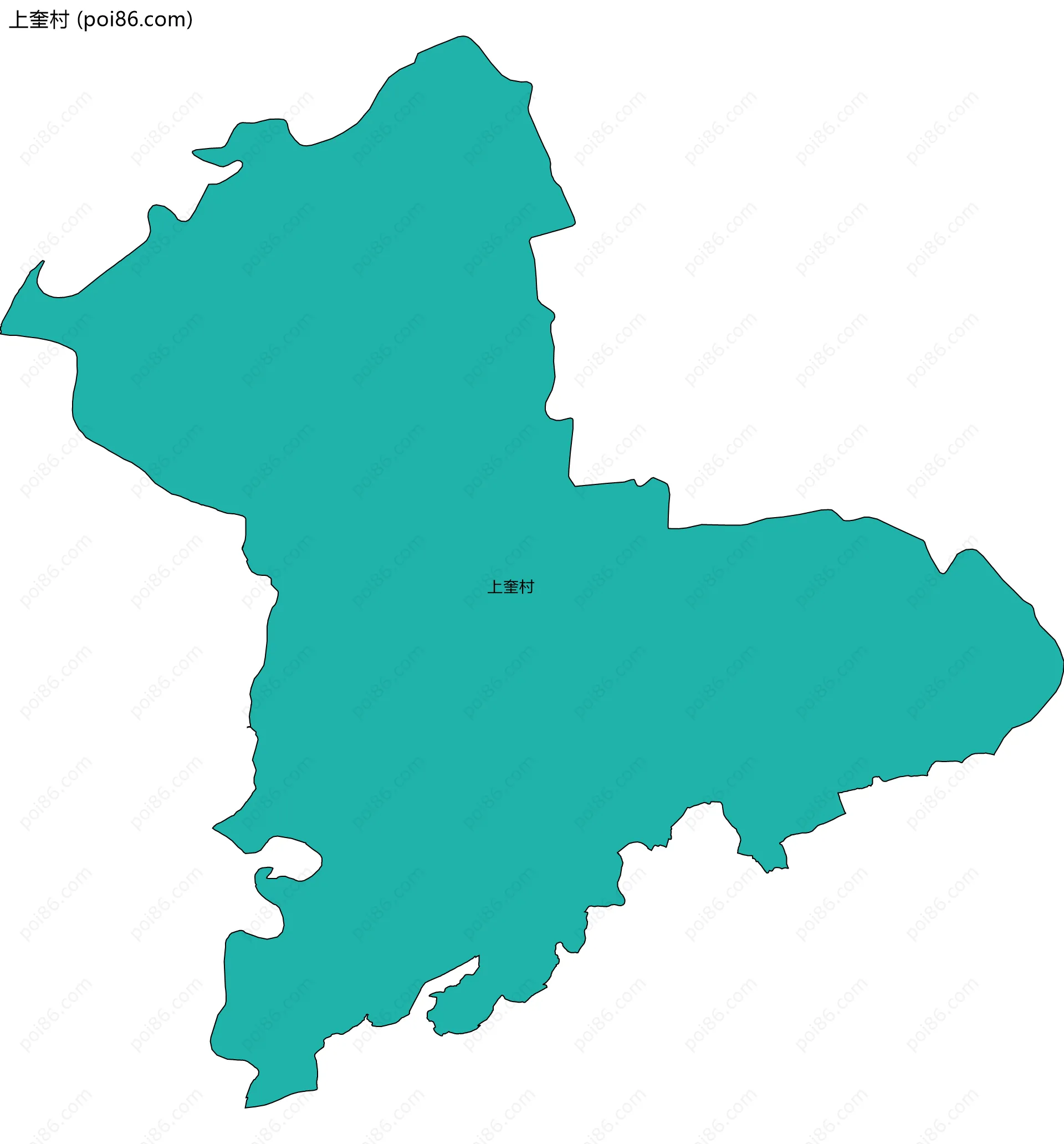 上奎村边界地图