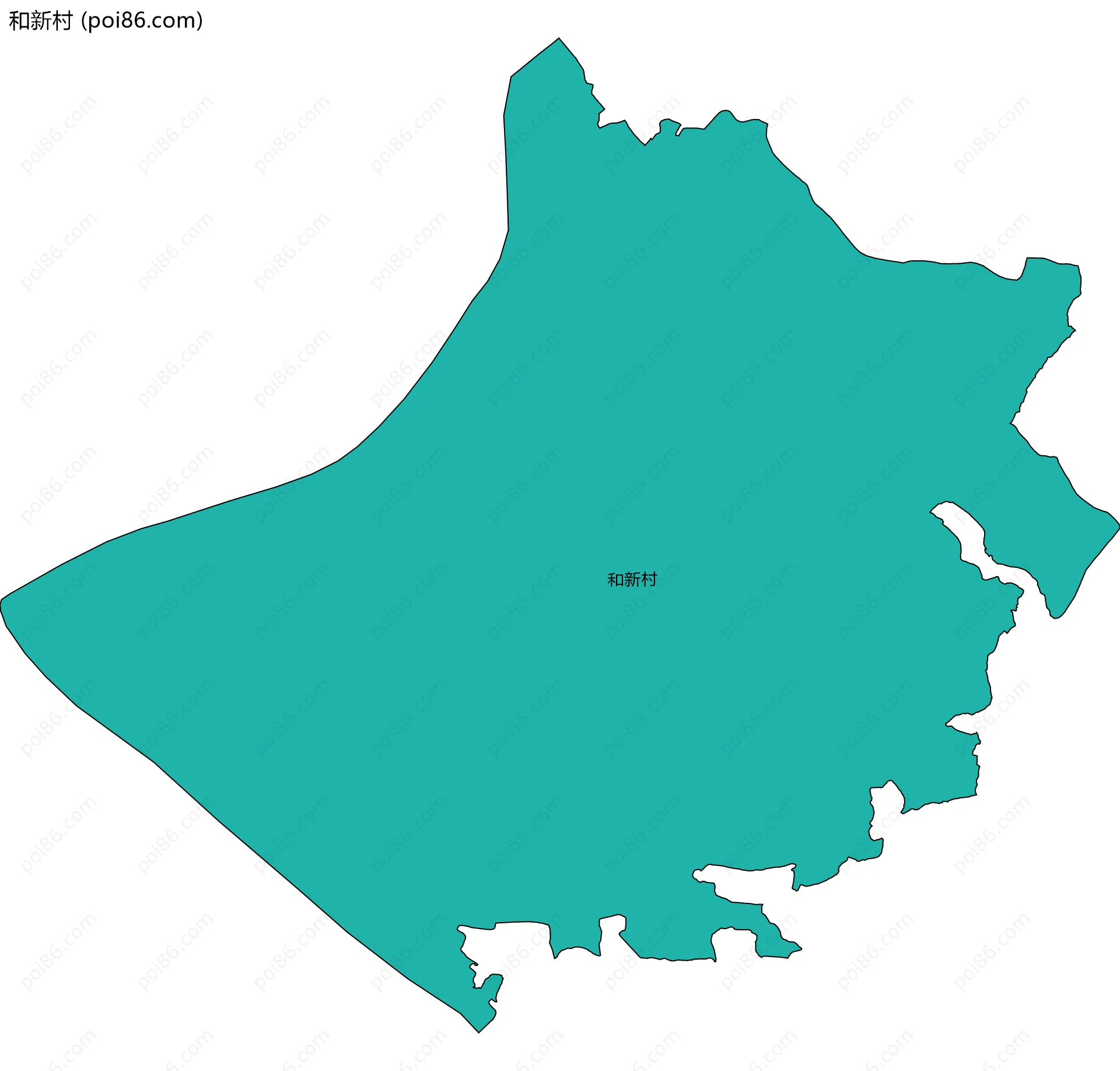 和新村边界地图