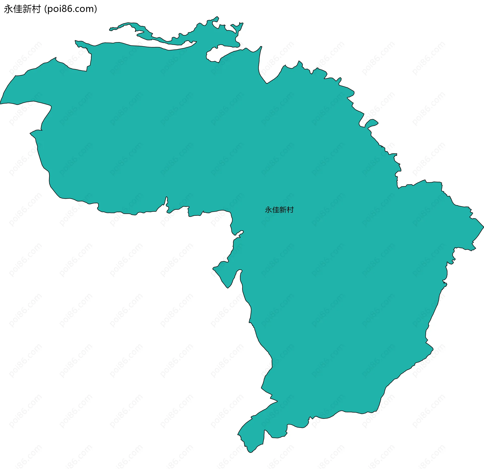 永佳新村边界地图