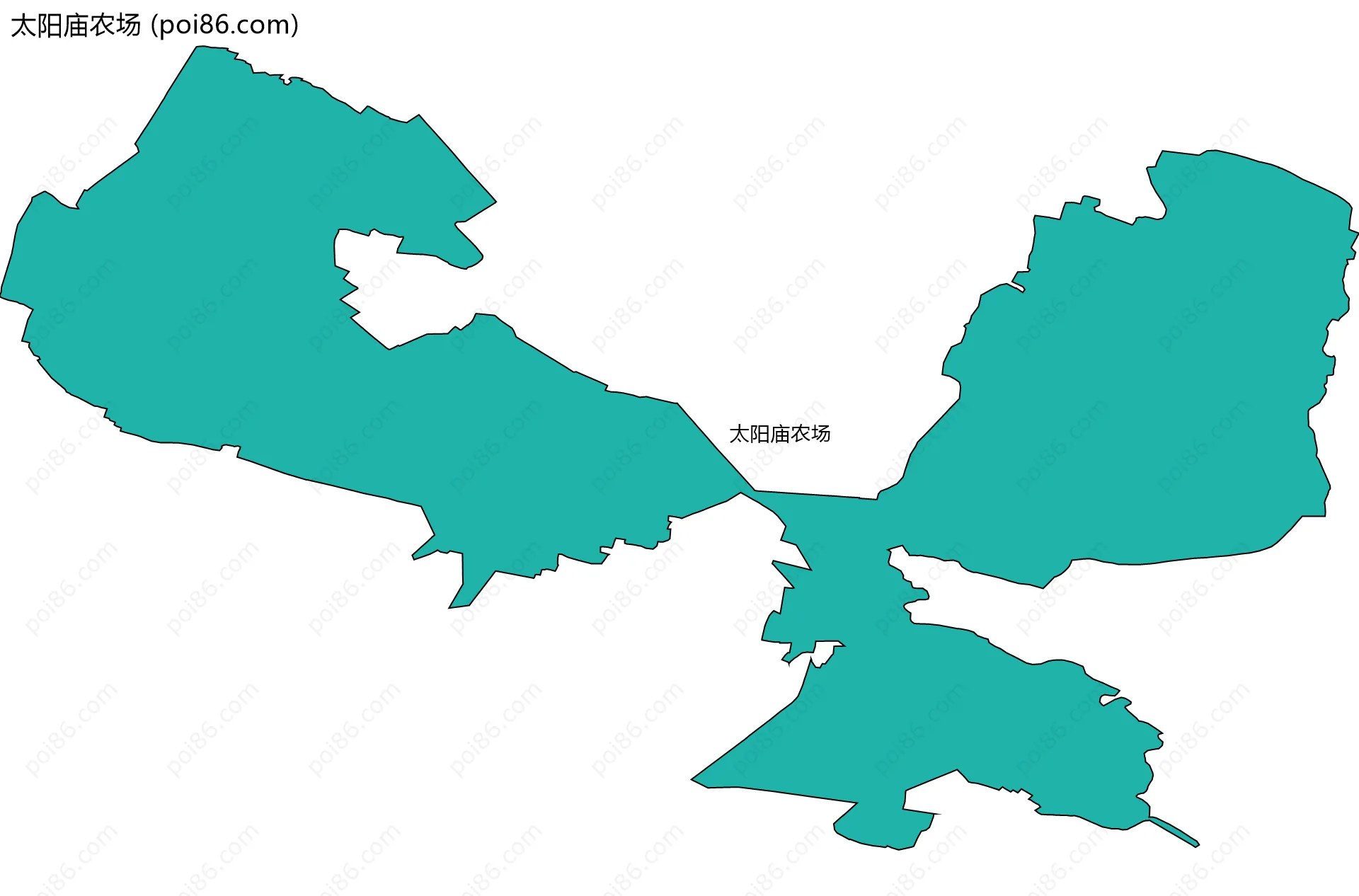 太阳庙农场边界地图