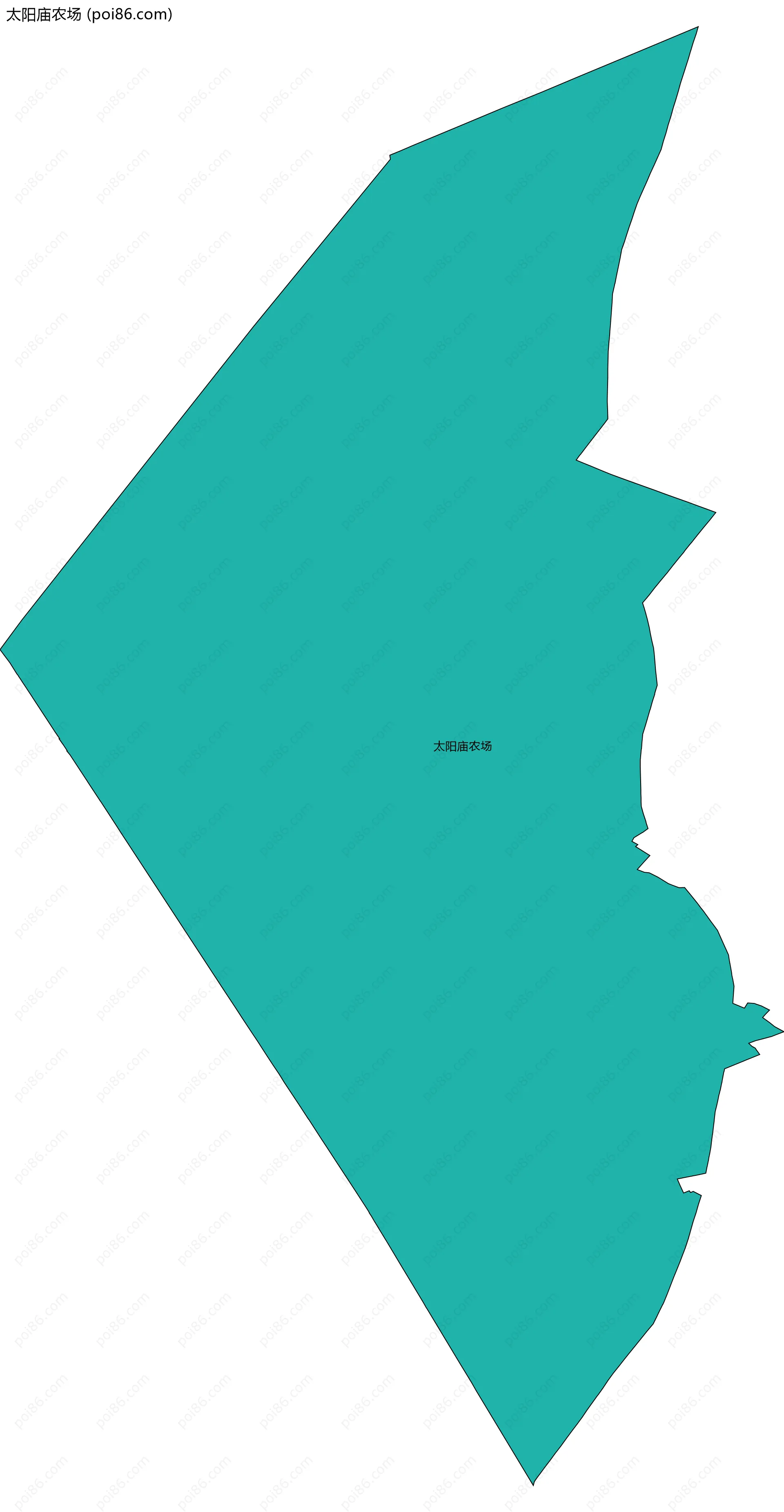 太阳庙农场边界地图