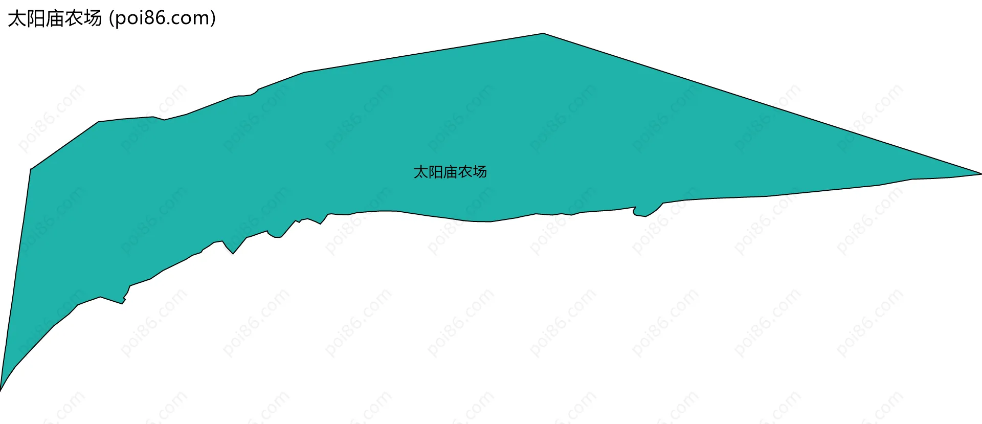 太阳庙农场边界地图