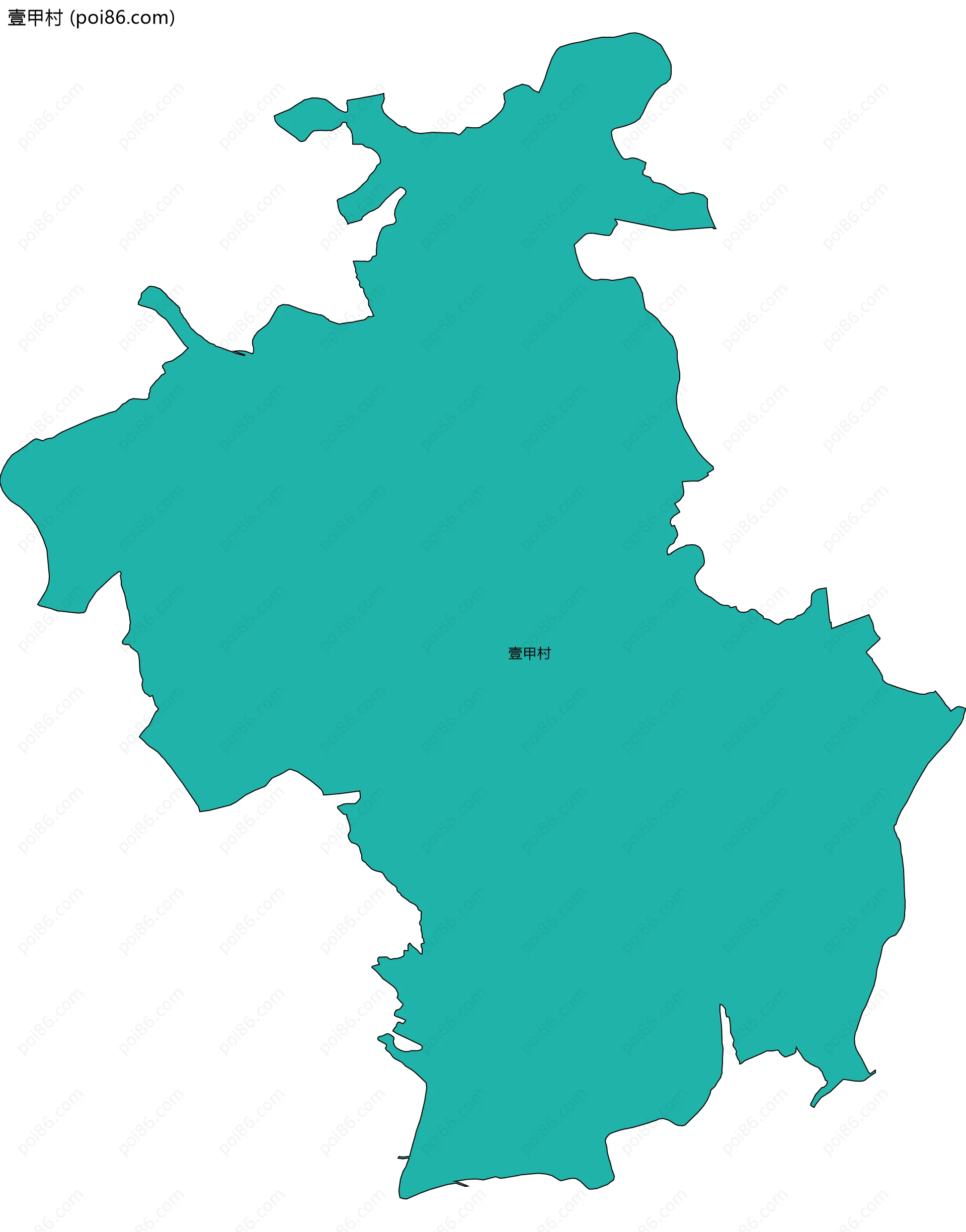 壹甲村边界地图