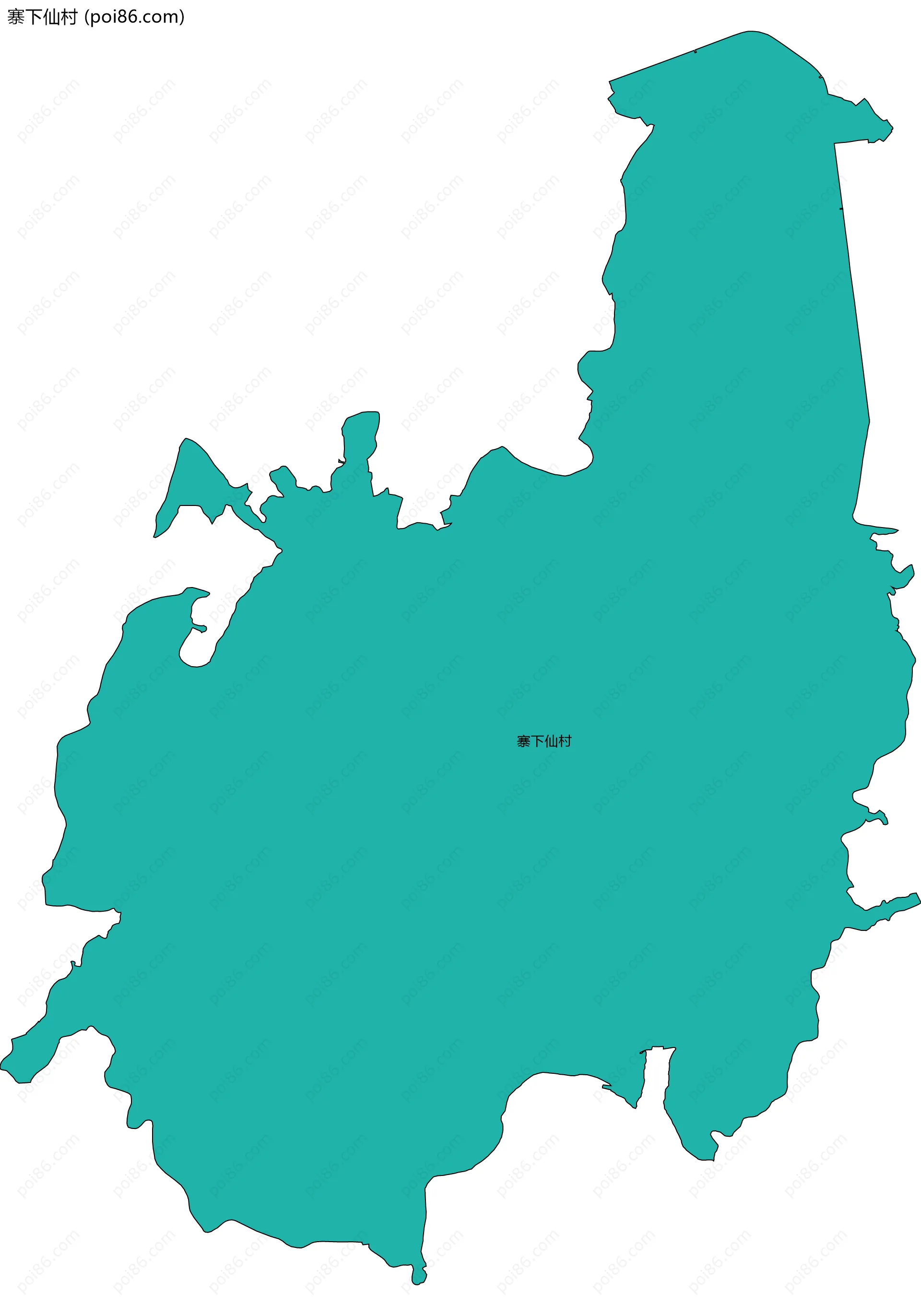 寨下仙村边界地图