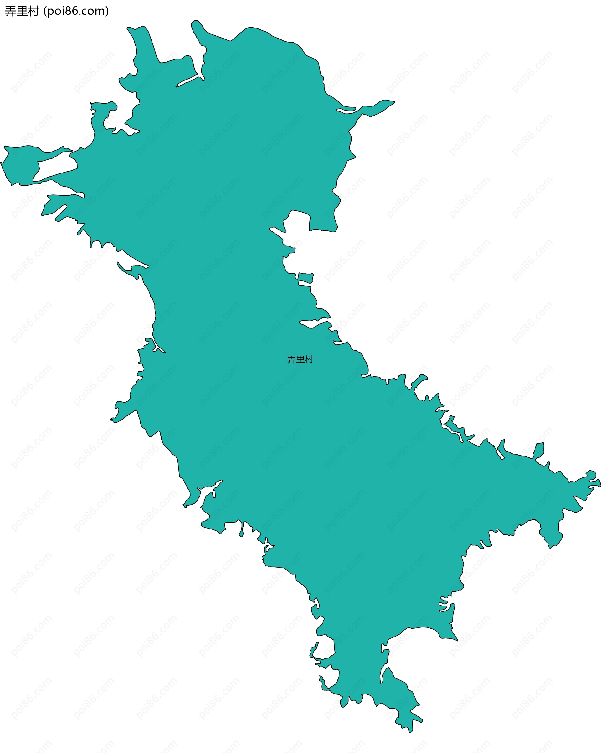 弄里村边界地图